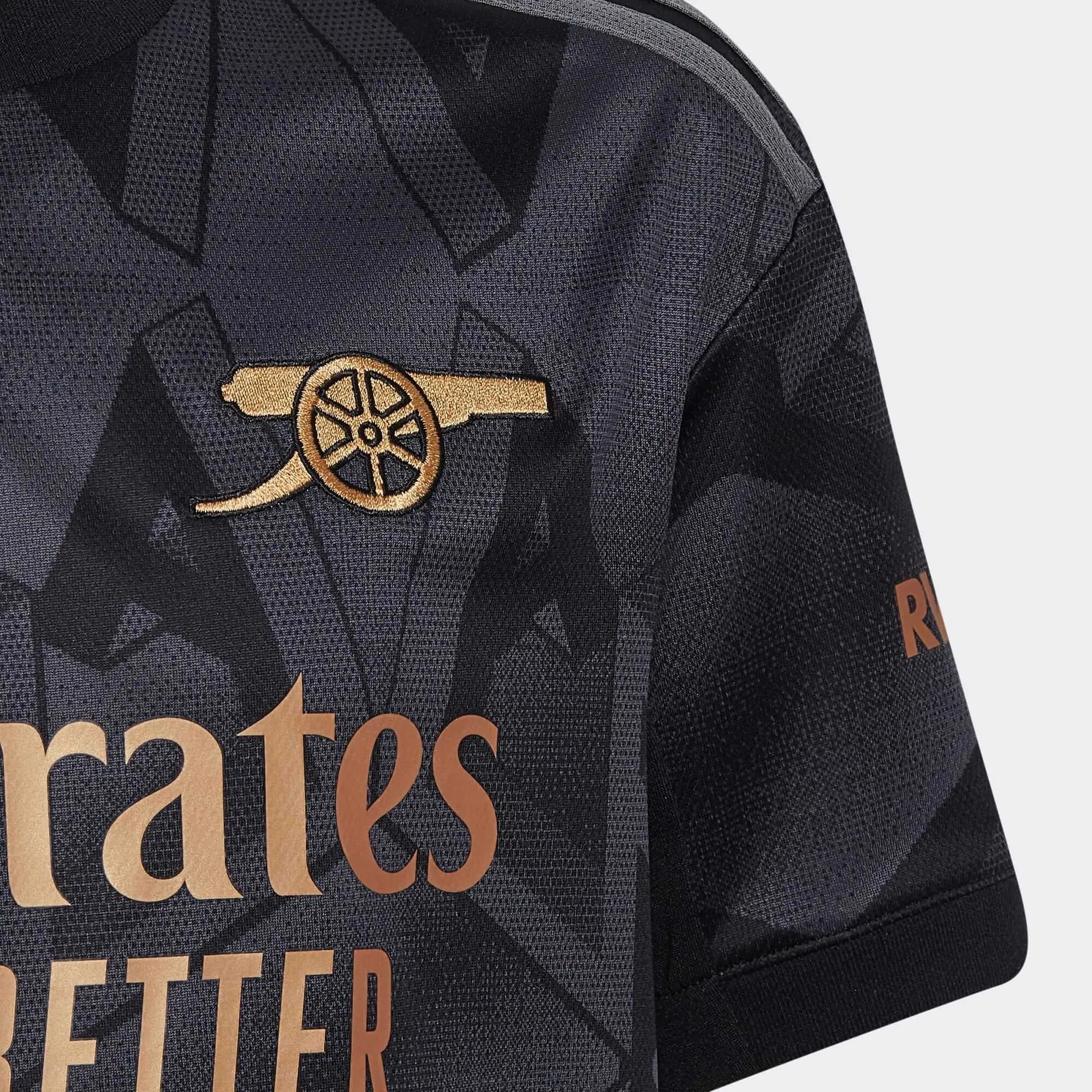 adidas 22-23 Arsenal Youth Away Jersey - Black - Image 4