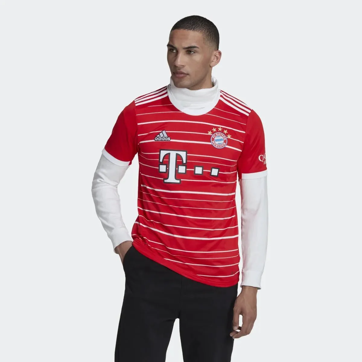 adidas 22-23 Bayern Munich Home Jersey - Red-White
