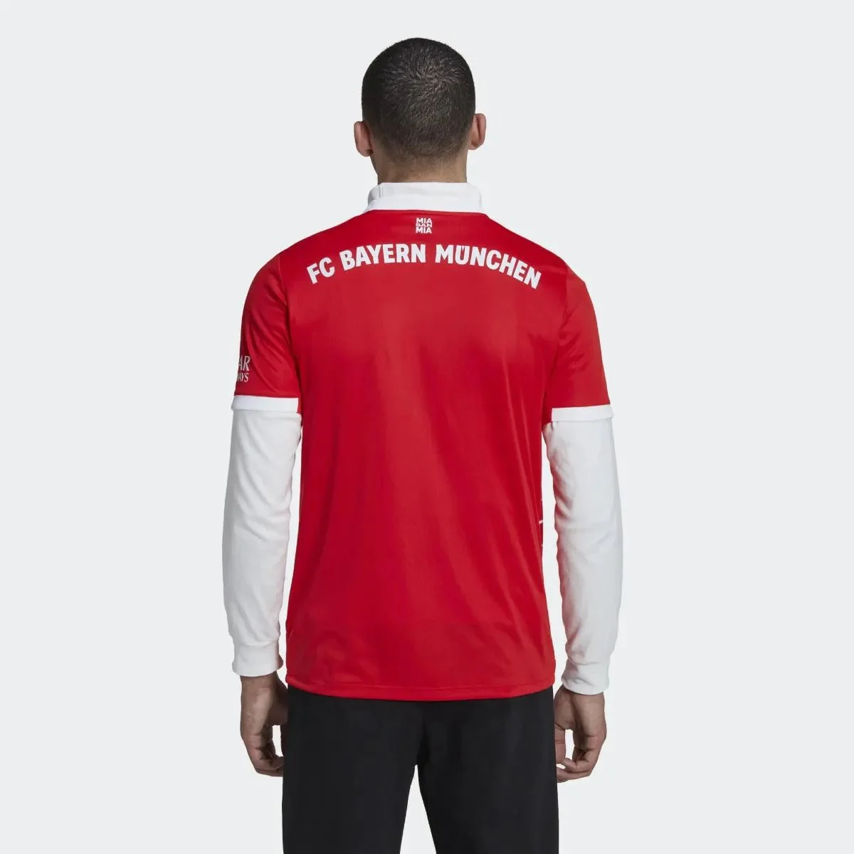 adidas 22-23 Bayern Munich Home Jersey - Red-White - Image 5
