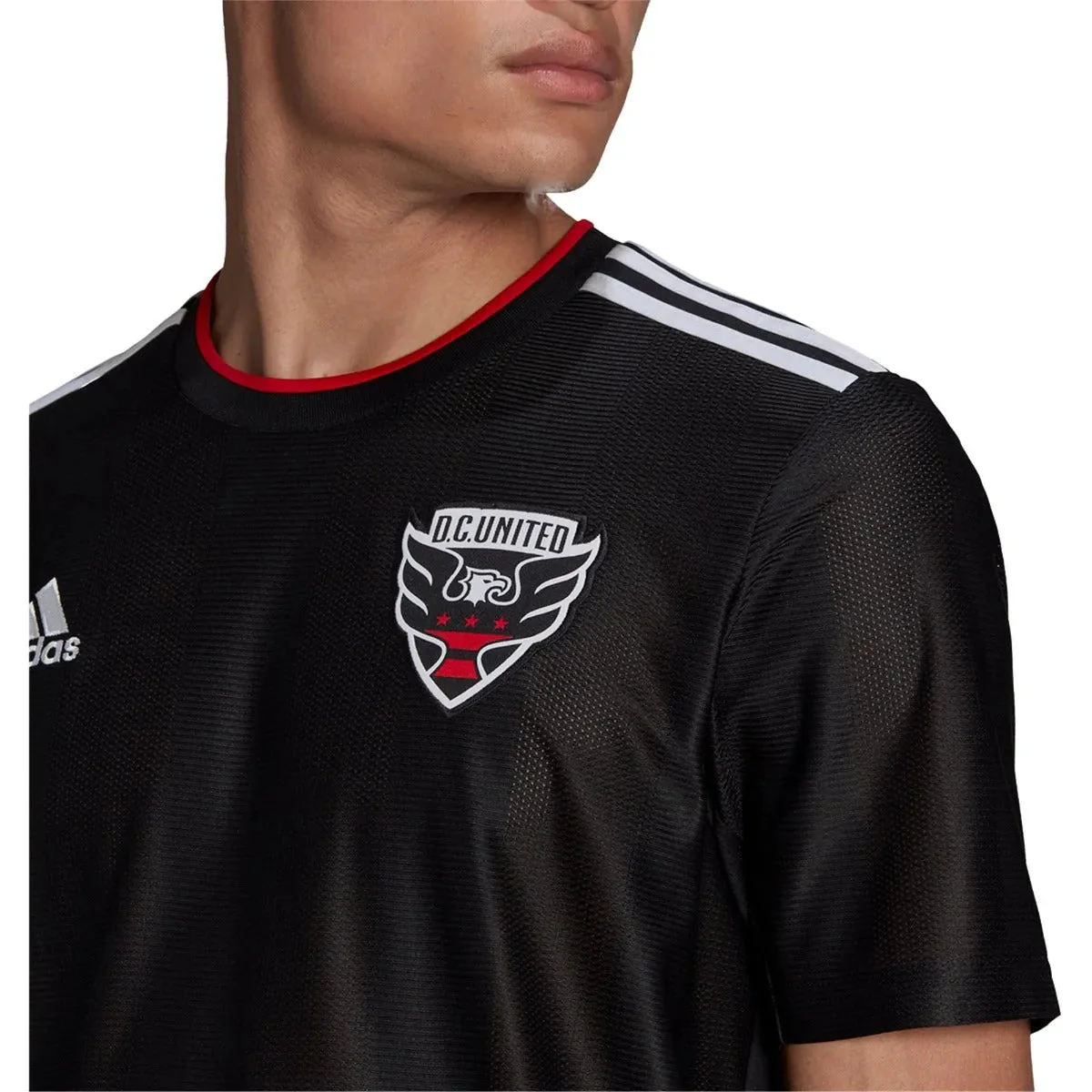 adidas 22-23 DC United Home Jersey - Black-Red - Image 3
