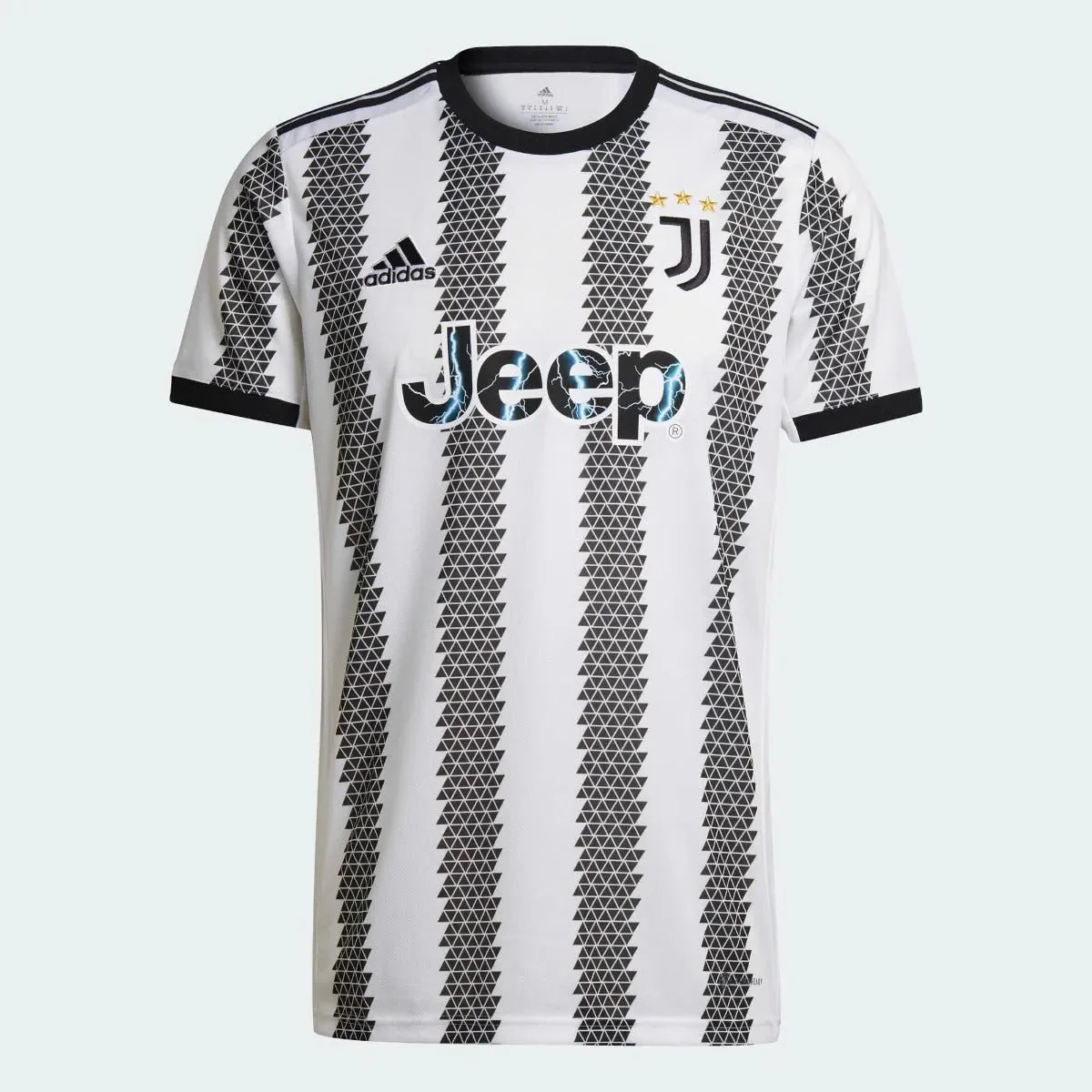 adidas 22-23 Juventus Home Jersey - White-Black - Image 3