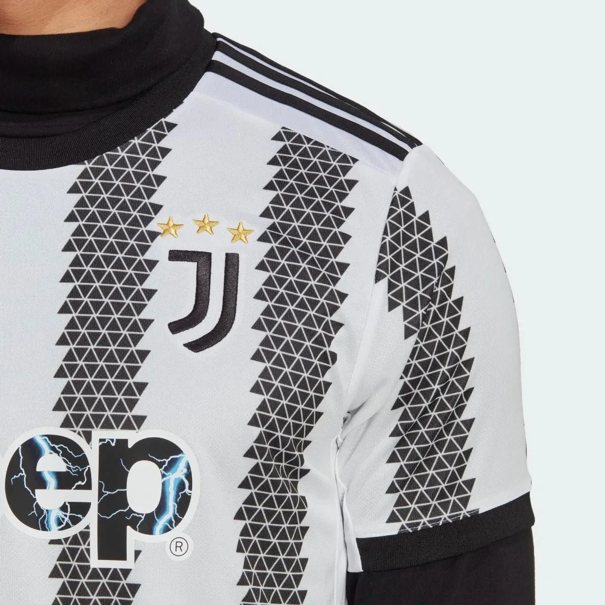 adidas 22-23 Juventus Home Jersey - White-Black - Image 6