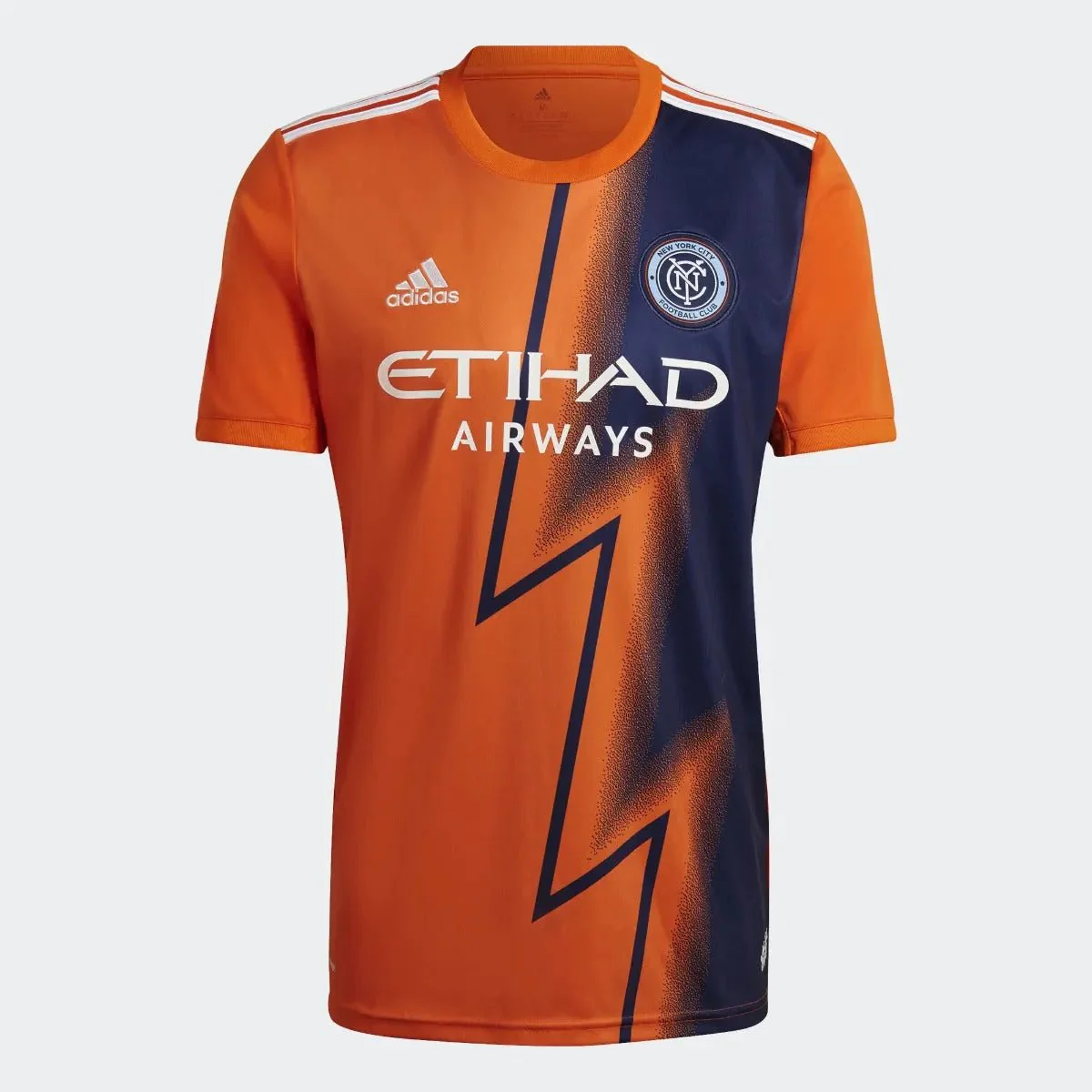 adidas 22-23 New York City FC Away Jersey - Orange-Night Sky