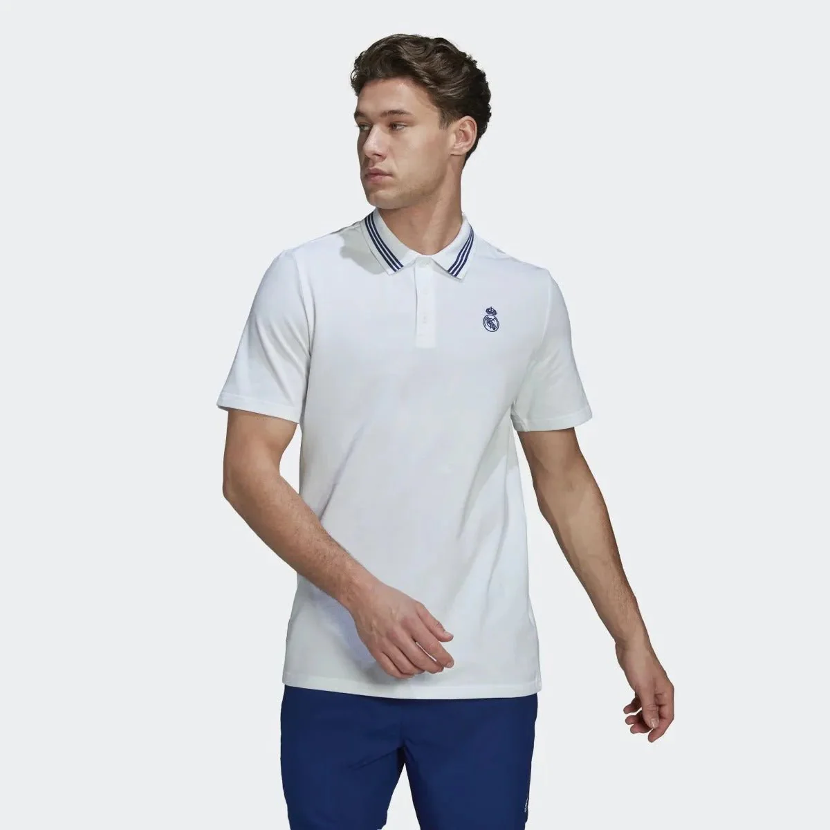 adidas 22-23 Real Madrid Polo Shirt - White - Image 2