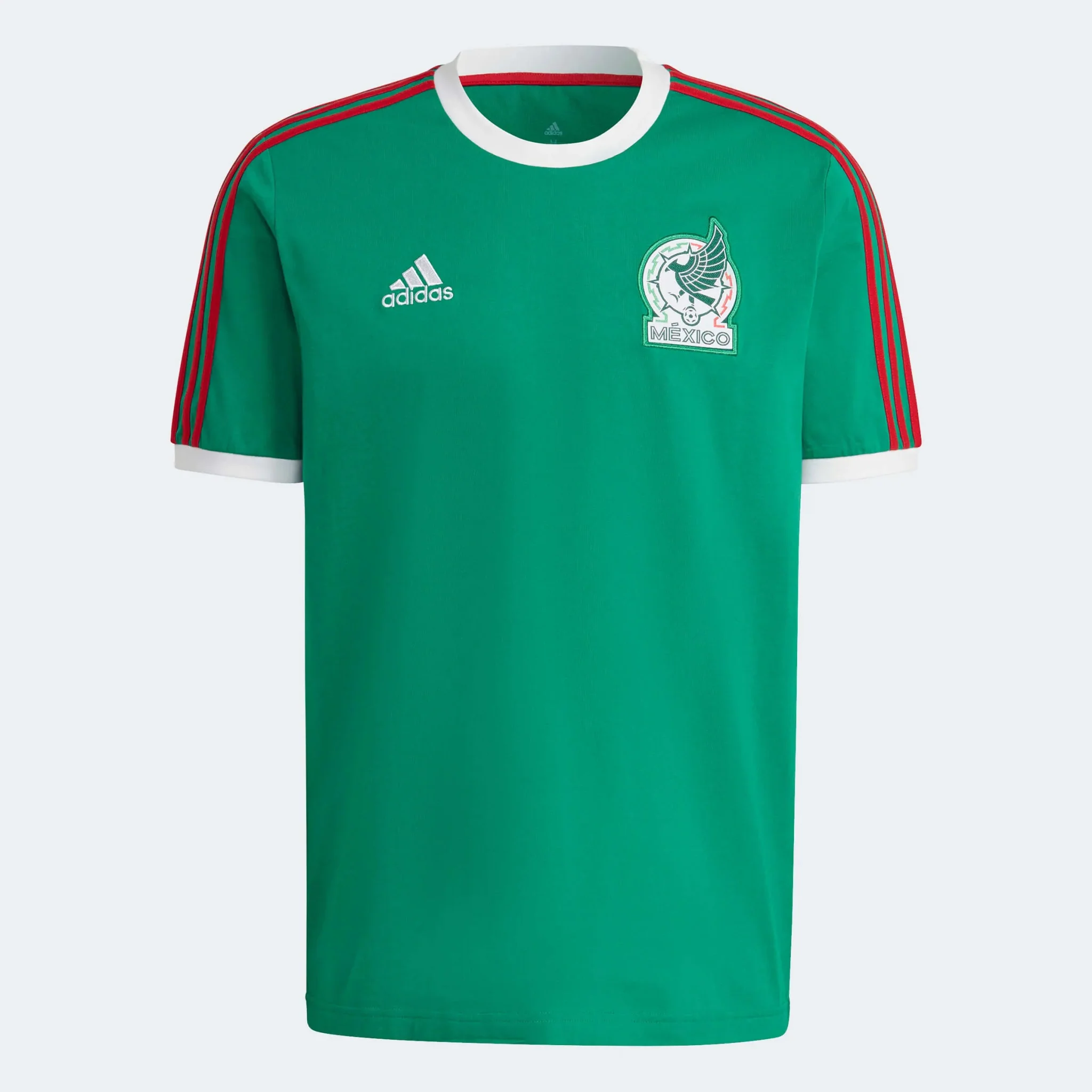 adidas 22 Mexico DNA 3 Stripe Tee - Green