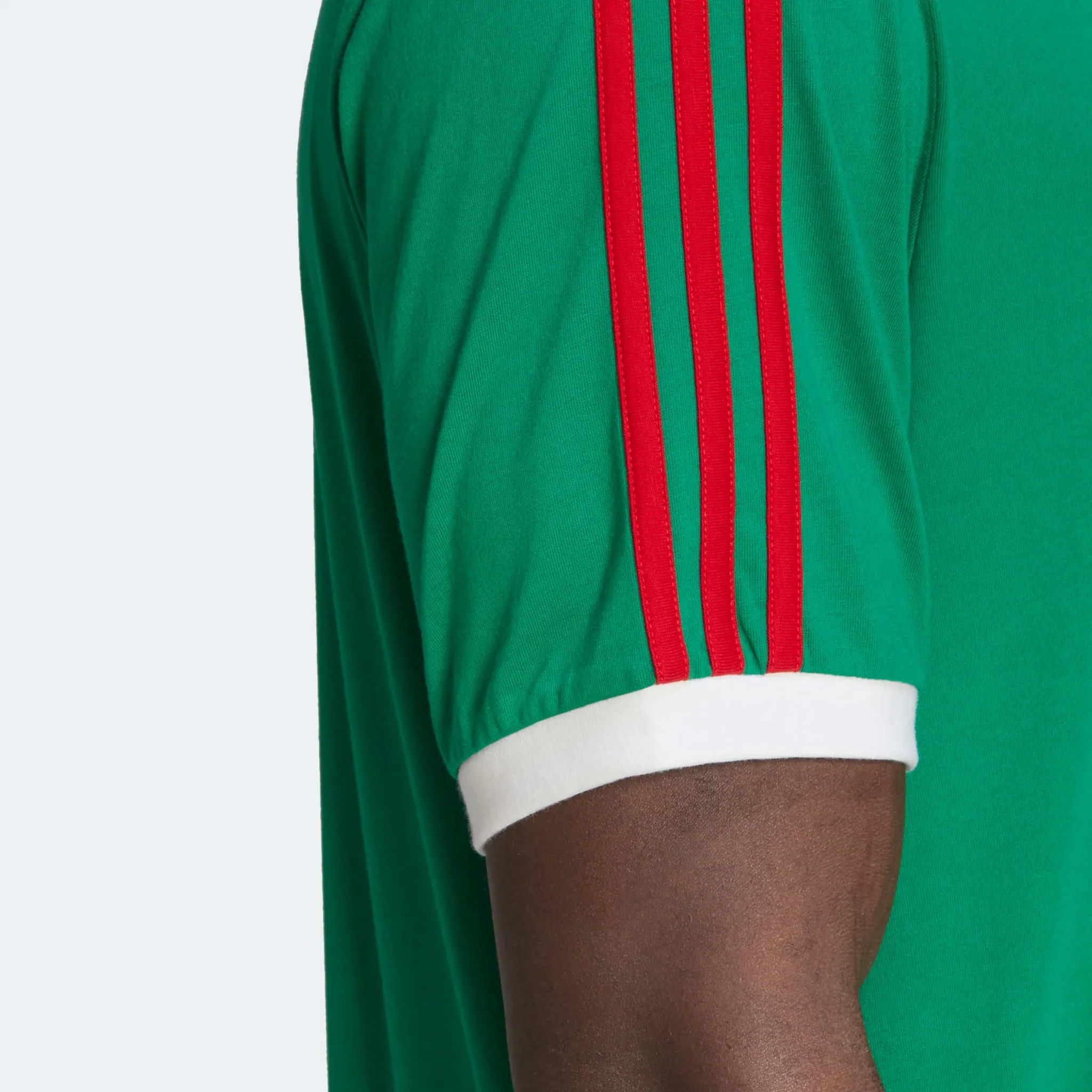 adidas 22 Mexico DNA 3 Stripe Tee - Green - Image 6