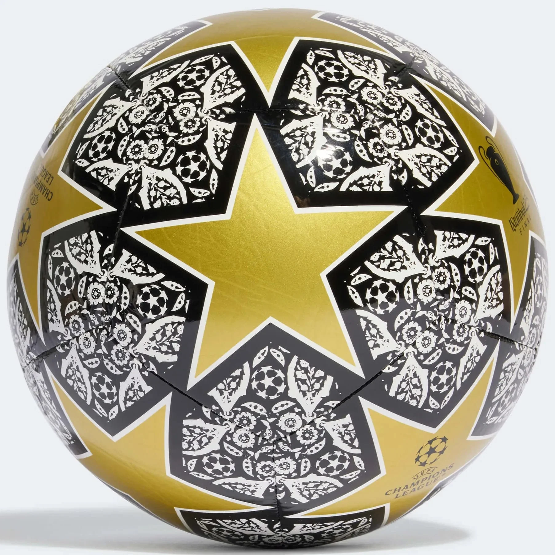 adidas 23 UCL Istanbul Club Ball - Black - Gold - Image 2