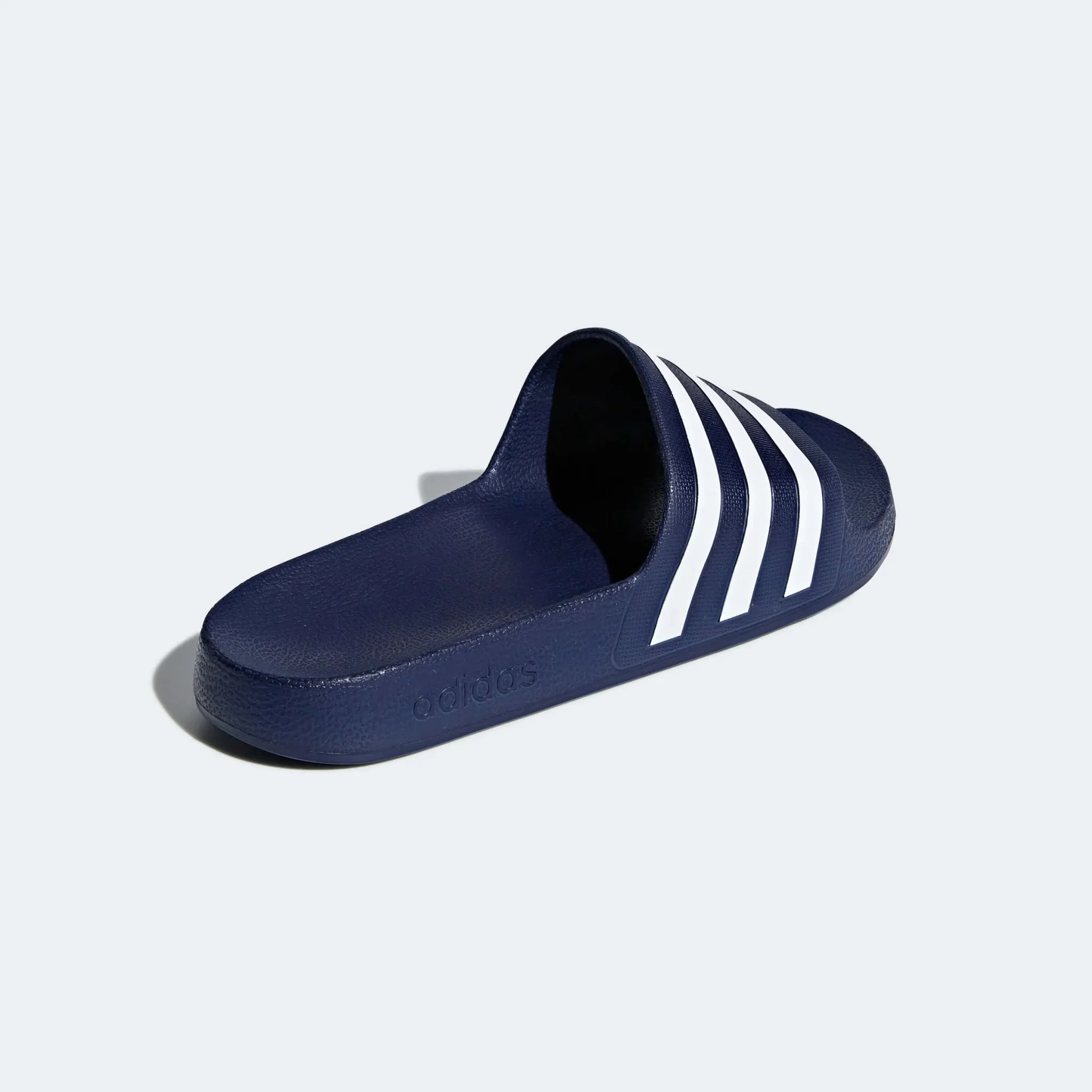 adidas Adilette Aqua Slides - Dark Blue-White - Image 4