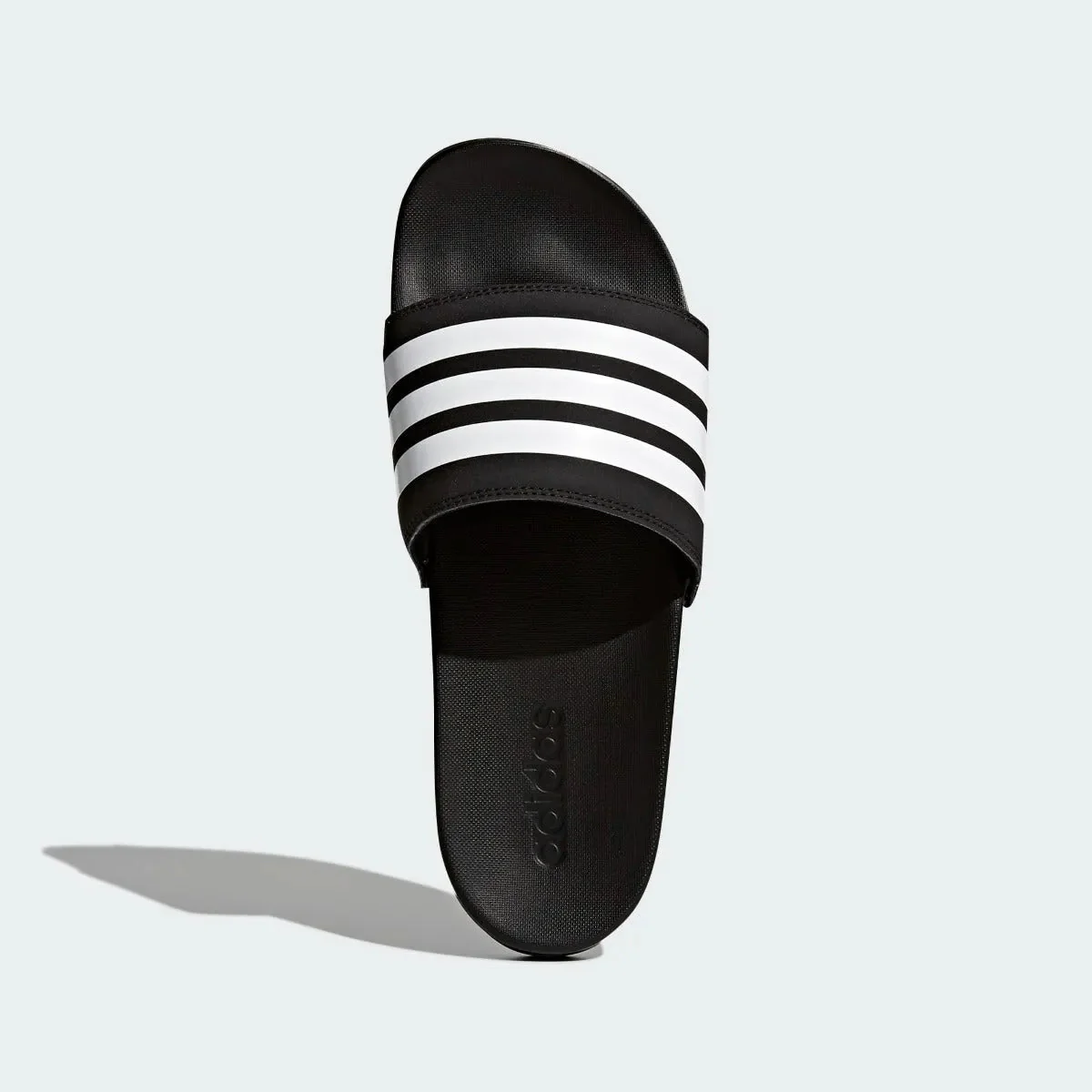 Adidas Adilette Comfort Sandals - Black-White - Image 5