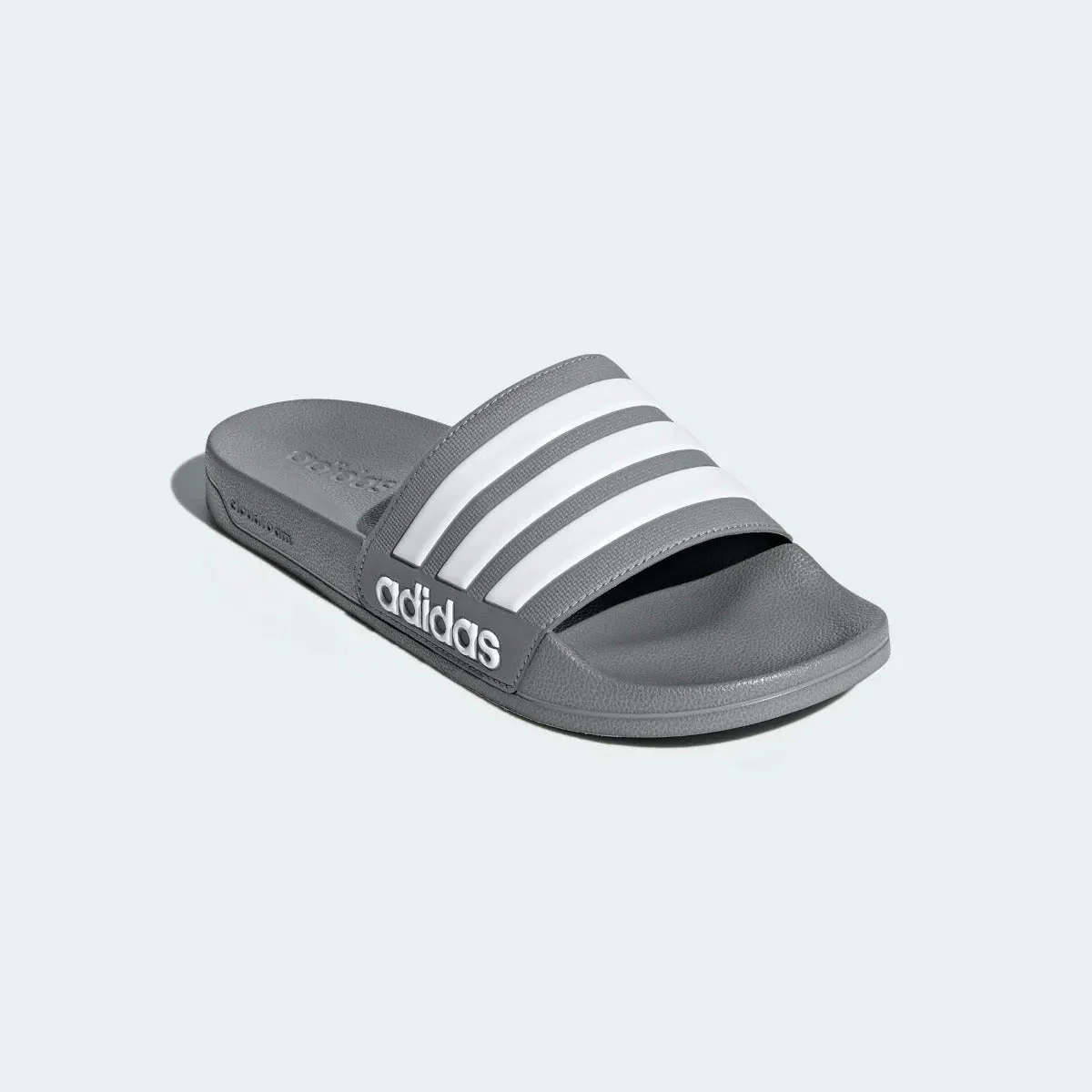 Adidas Adilette Shower Sandal - Grey-White - Image 3