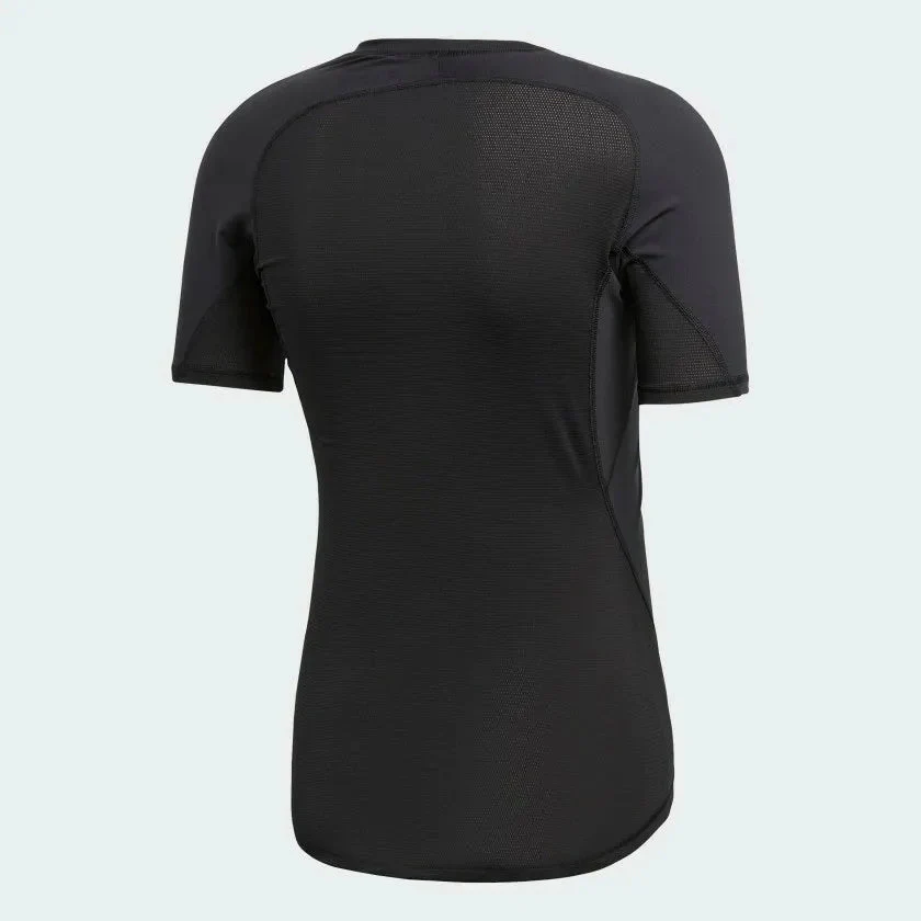 adidas Alphaskin  SS Compression Shirt-Black - Image 2