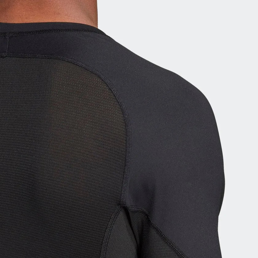 adidas Alphaskin  SS Compression Shirt-Black - Image 4