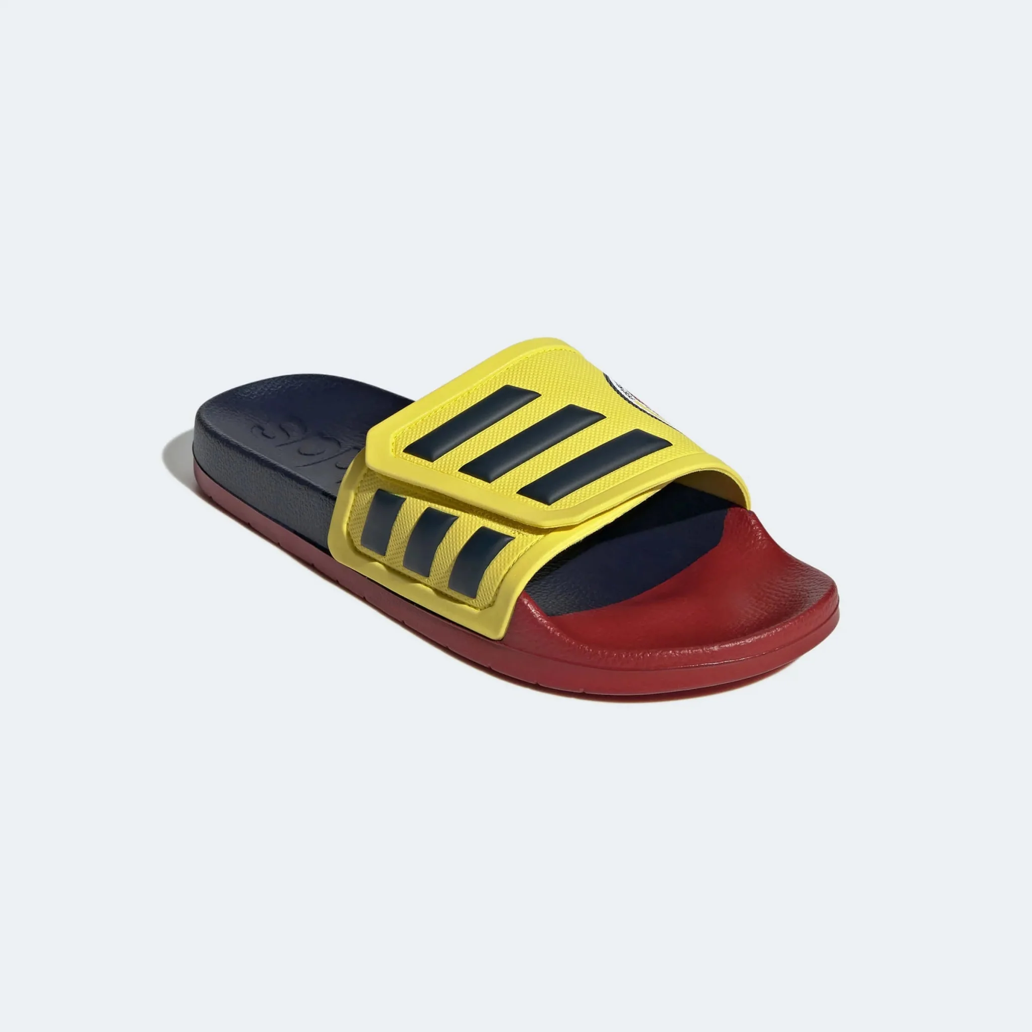 adidas Colombia Adilette TND Slides - Yellow-Red-Navy - Image 3
