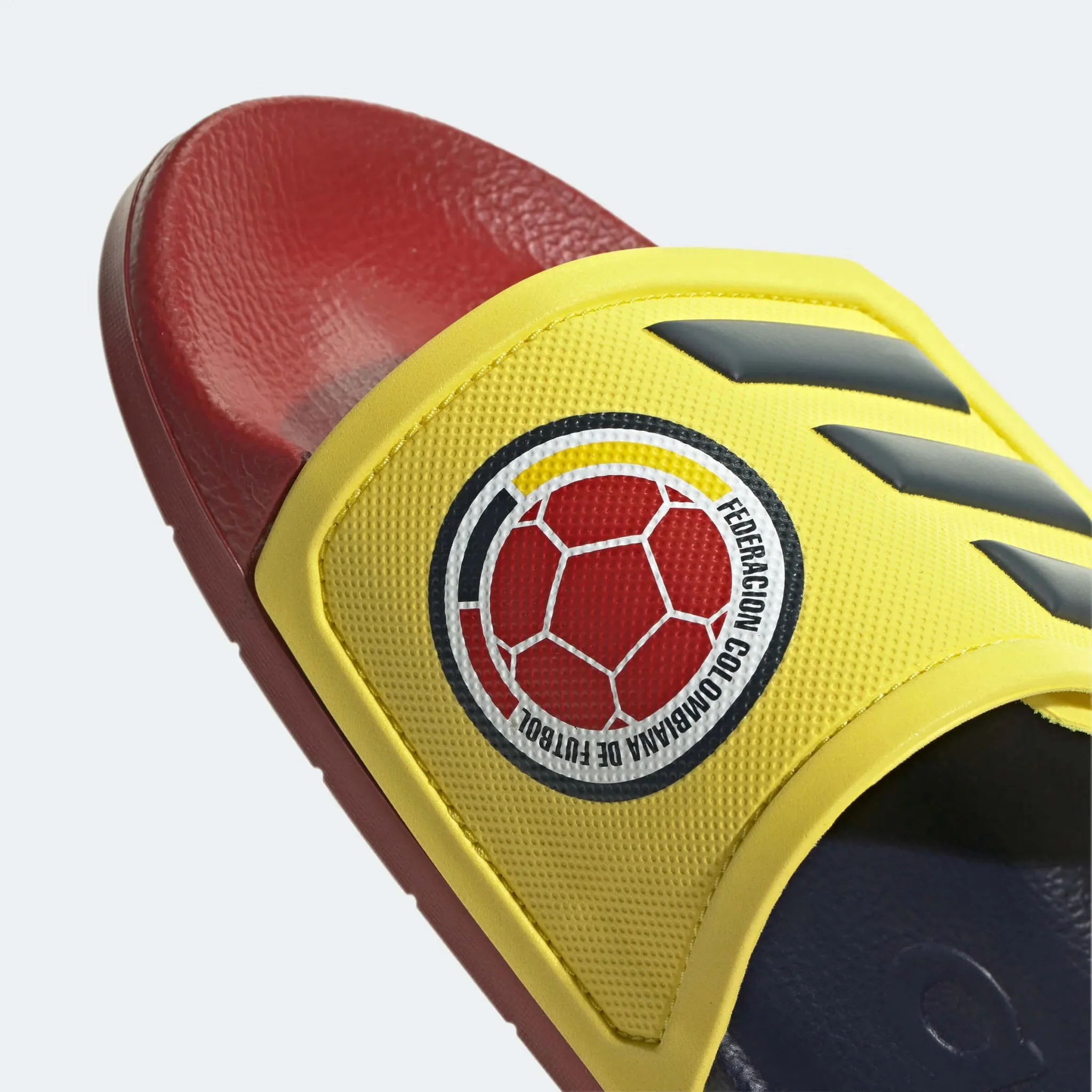 adidas Colombia Adilette TND Slides - Yellow-Red-Navy - Image 7