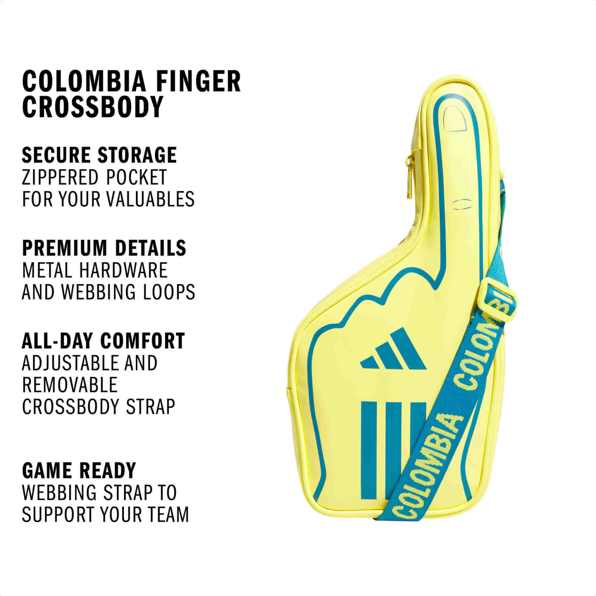 adidas Colombia Finger Crossbody Bag - Image 5