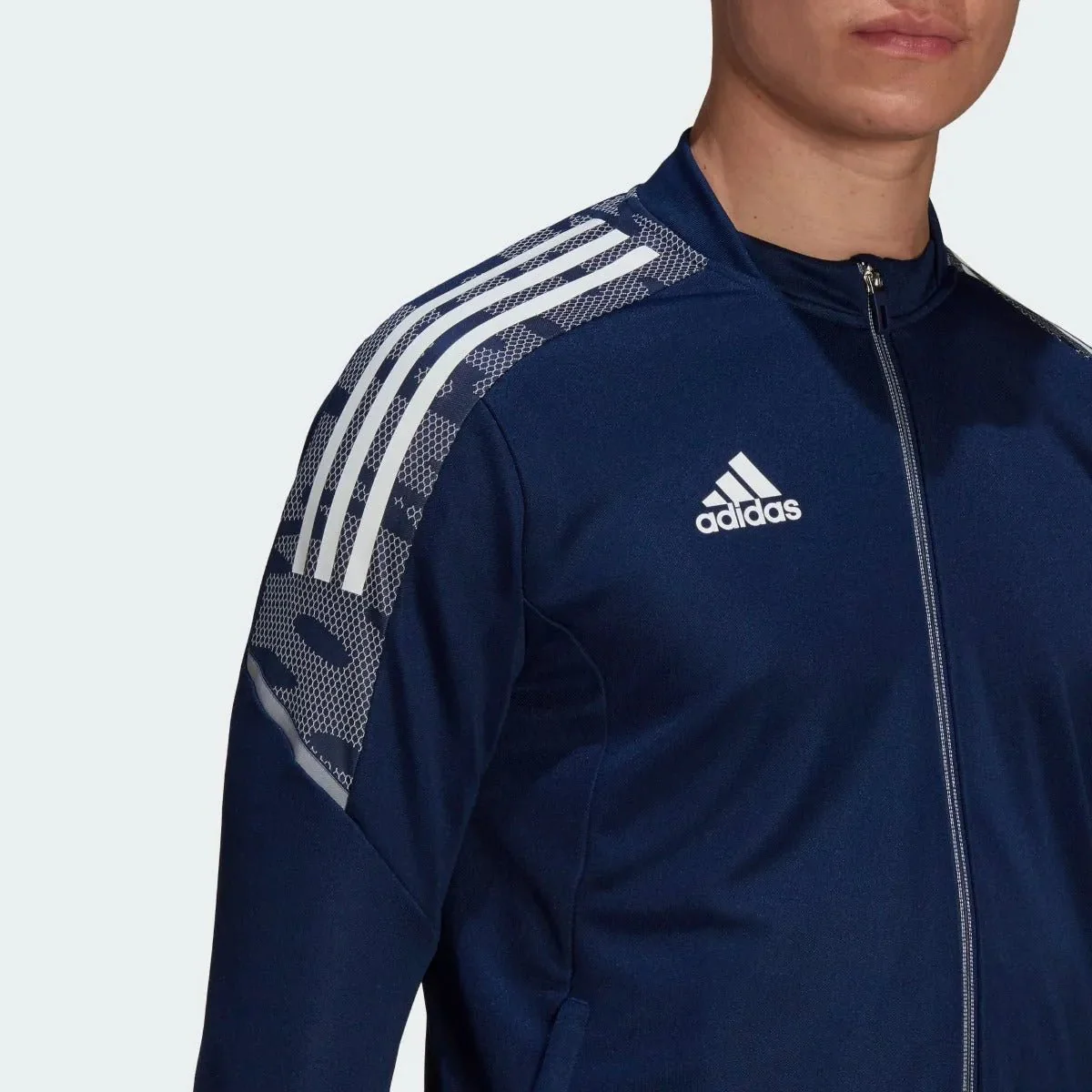 Adidas Condivo 21 Track Jacket - Navy-White - Image 3