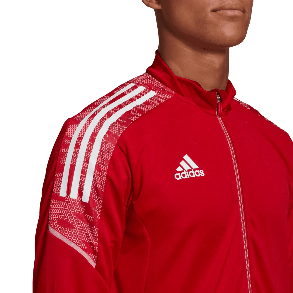 adidas Condivo 21 Youth Track Jacket - Red-White - Image 4
