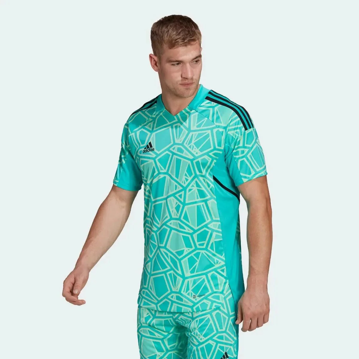 adidas Condivo 22 Goalkeeper Short Sleeve Jersey - Mint Rush