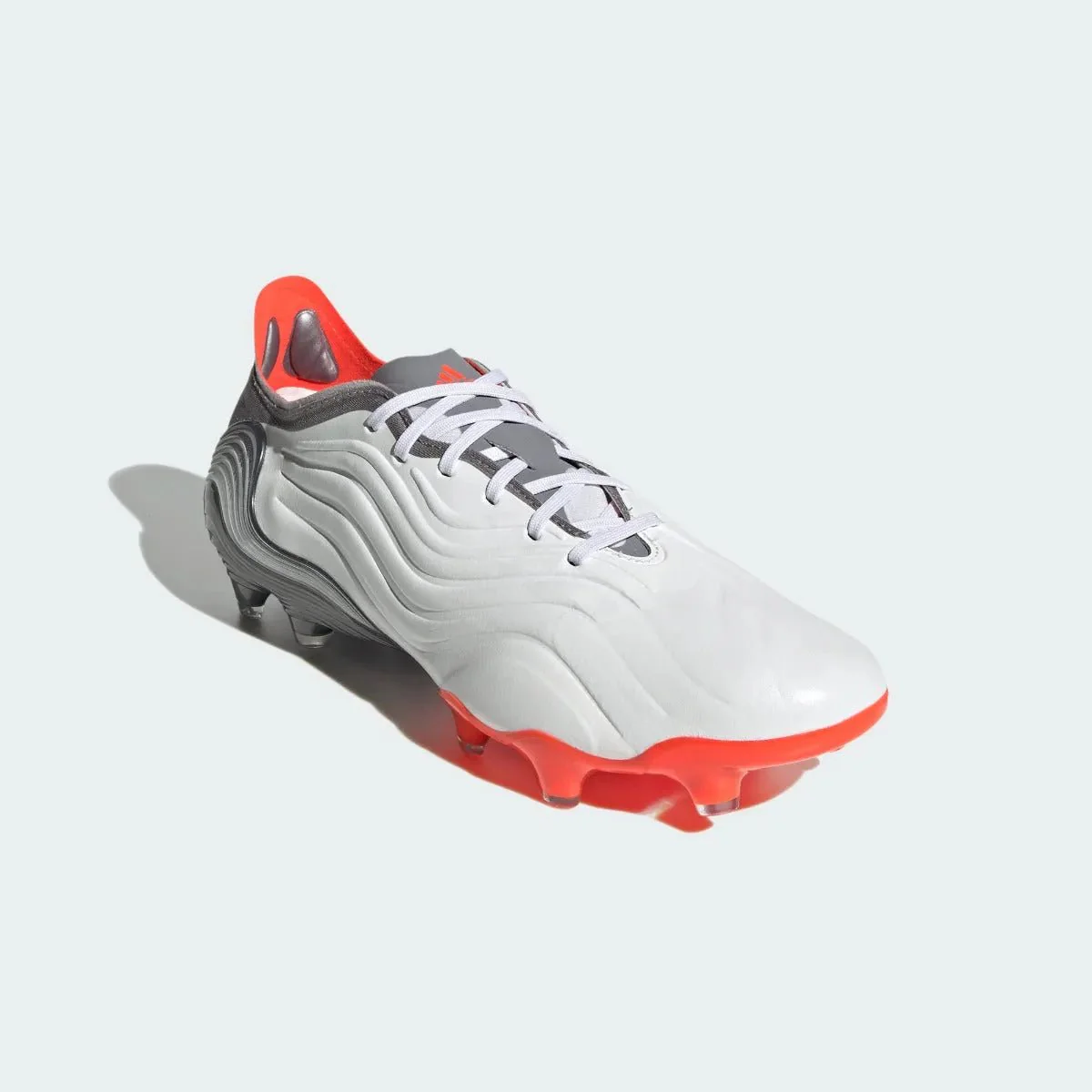 Adidas Copa Sense .1 FG - White-Grey-Solar Red - Image 3