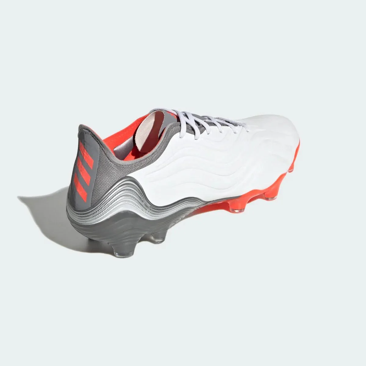Adidas Copa Sense .1 FG - White-Grey-Solar Red - Image 4