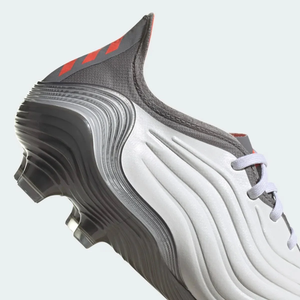 Adidas Copa Sense .1 FG - White-Grey-Solar Red - Image 7