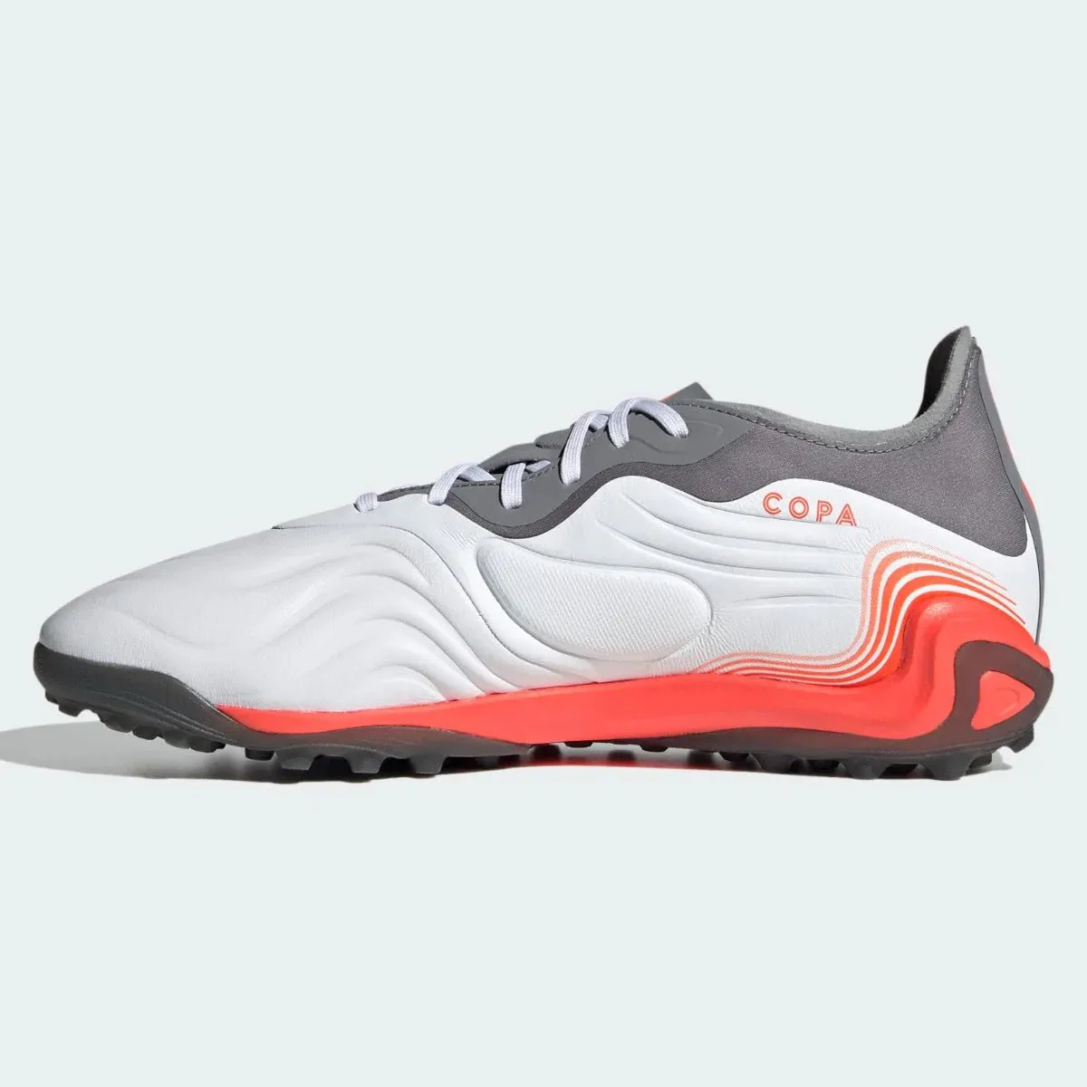 Adidas Copa Sense .1 TF - White-Grey-Solar Red - Image 2