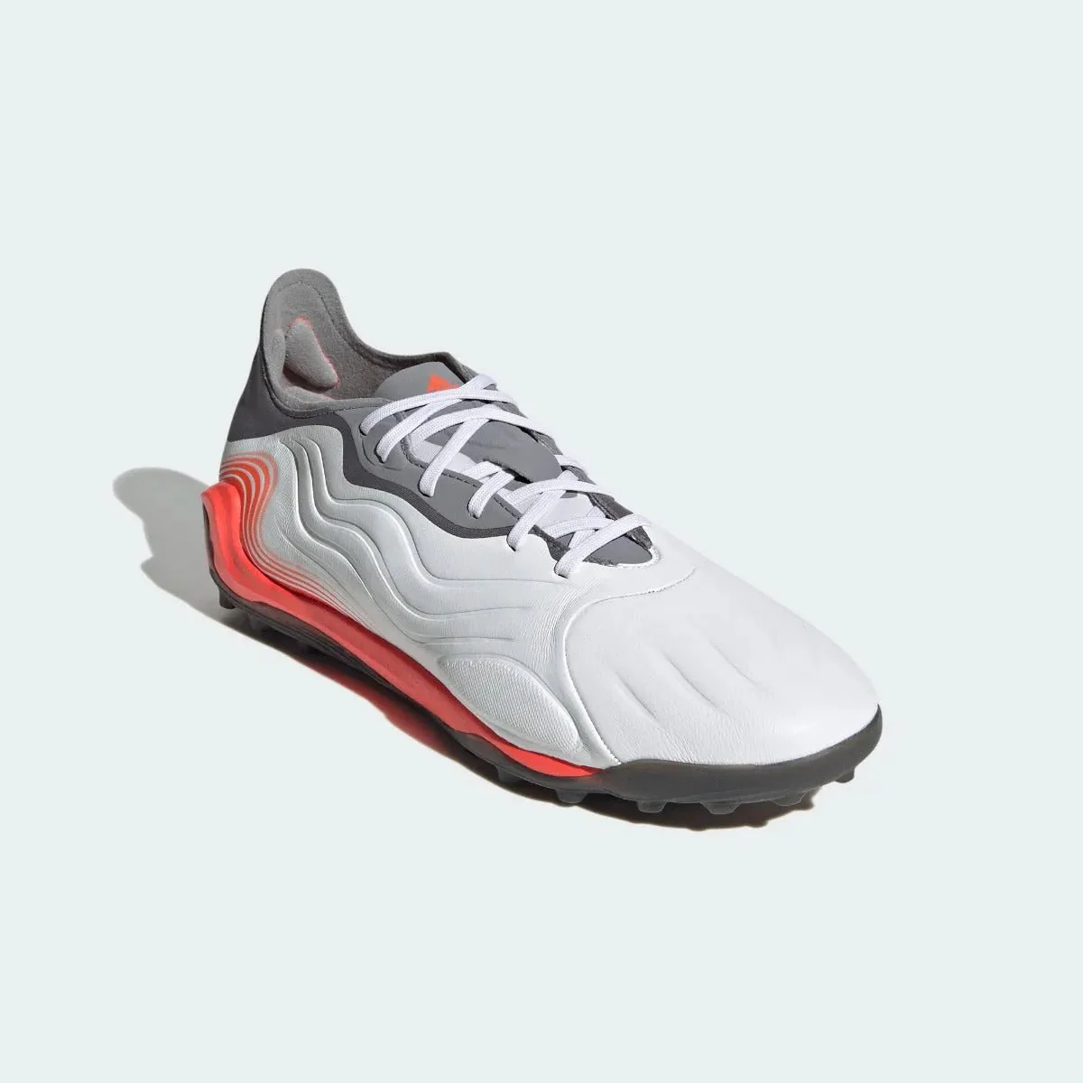 Adidas Copa Sense .1 TF - White-Grey-Solar Red - Image 3