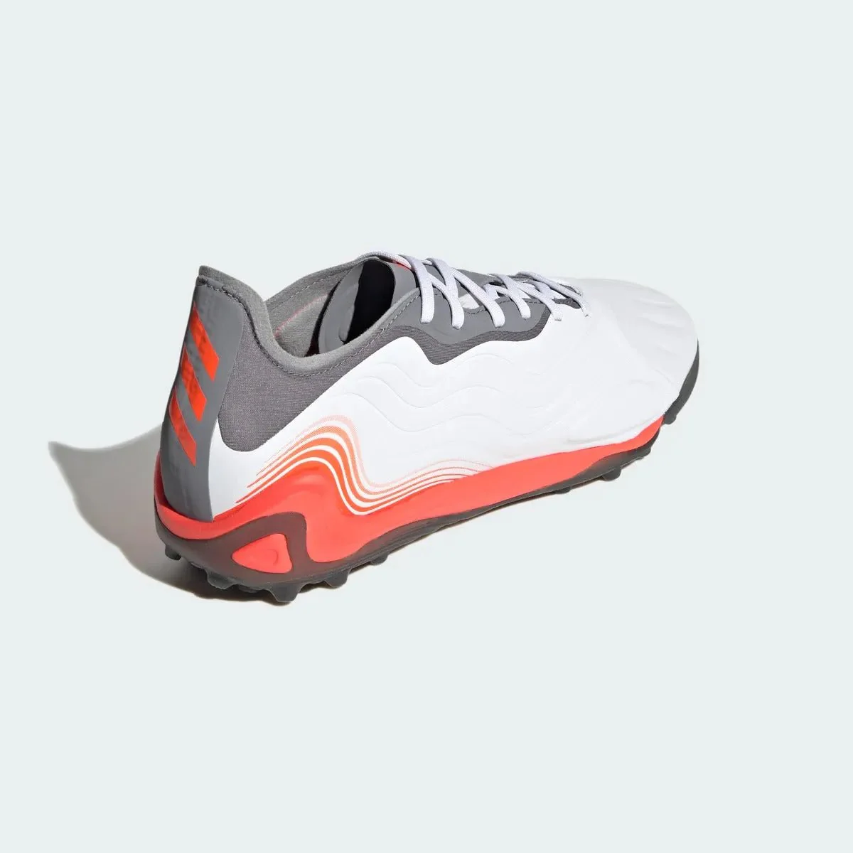Adidas Copa Sense .1 TF - White-Grey-Solar Red - Image 4