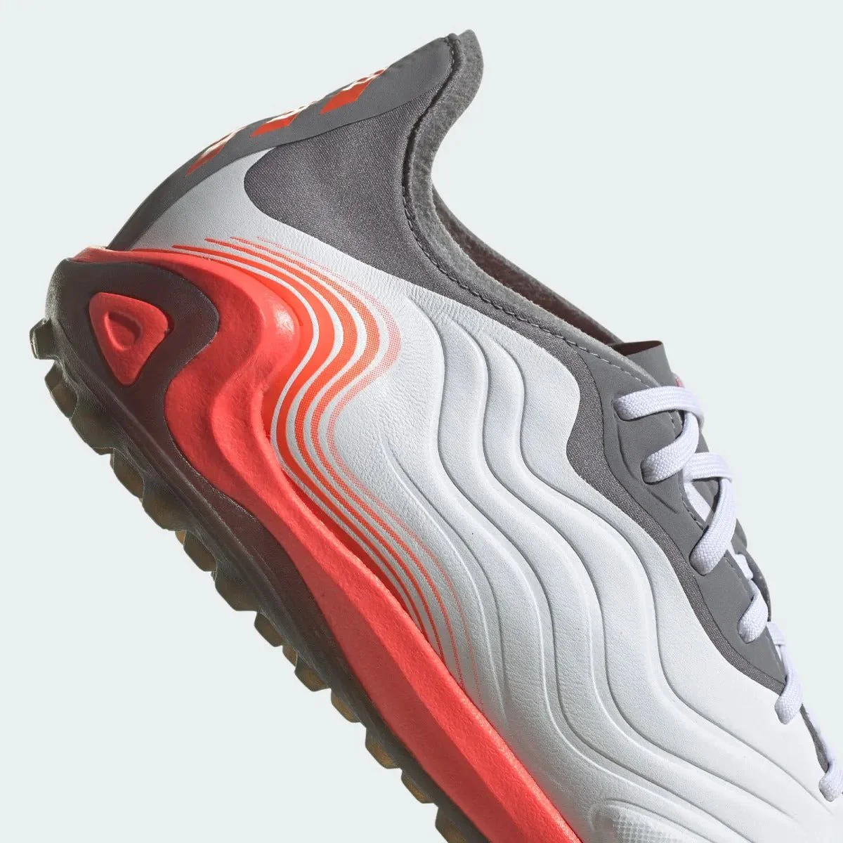 Adidas Copa Sense .1 TF - White-Grey-Solar Red - Image 8