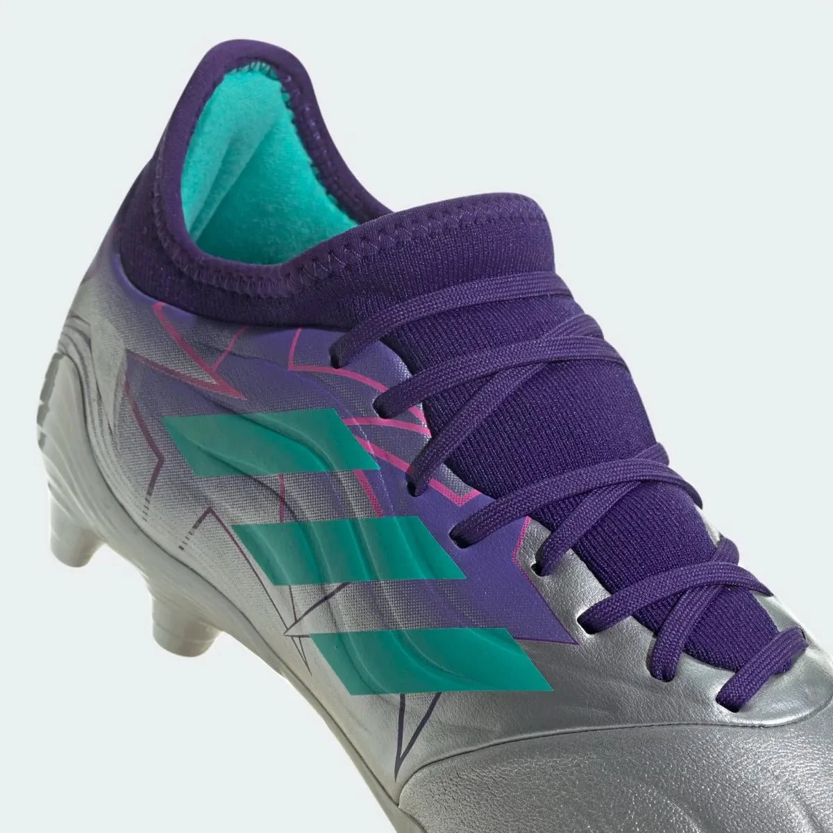 adidas Copa Sense .3 FG - Silver-Mint Rush-Purple - Image 9