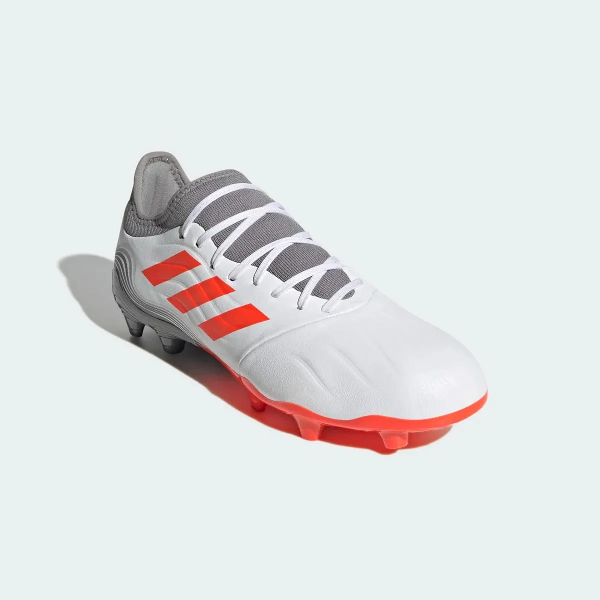 Adidas Copa Sense .3 FG - White-Grey-Solar Red - Image 3
