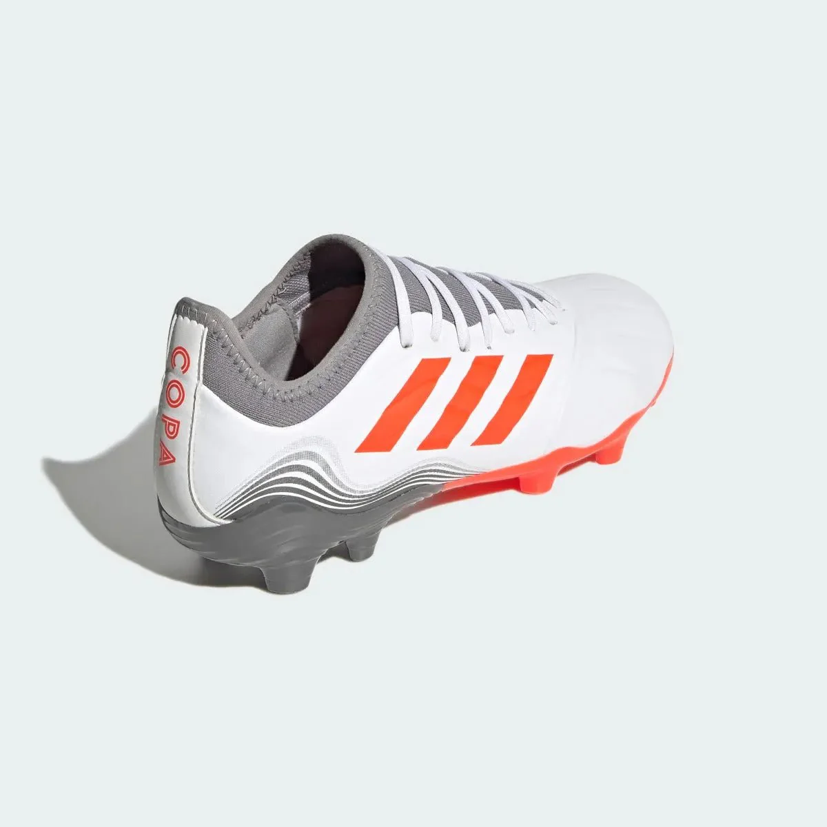 Adidas Copa Sense .3 FG - White-Grey-Solar Red - Image 4