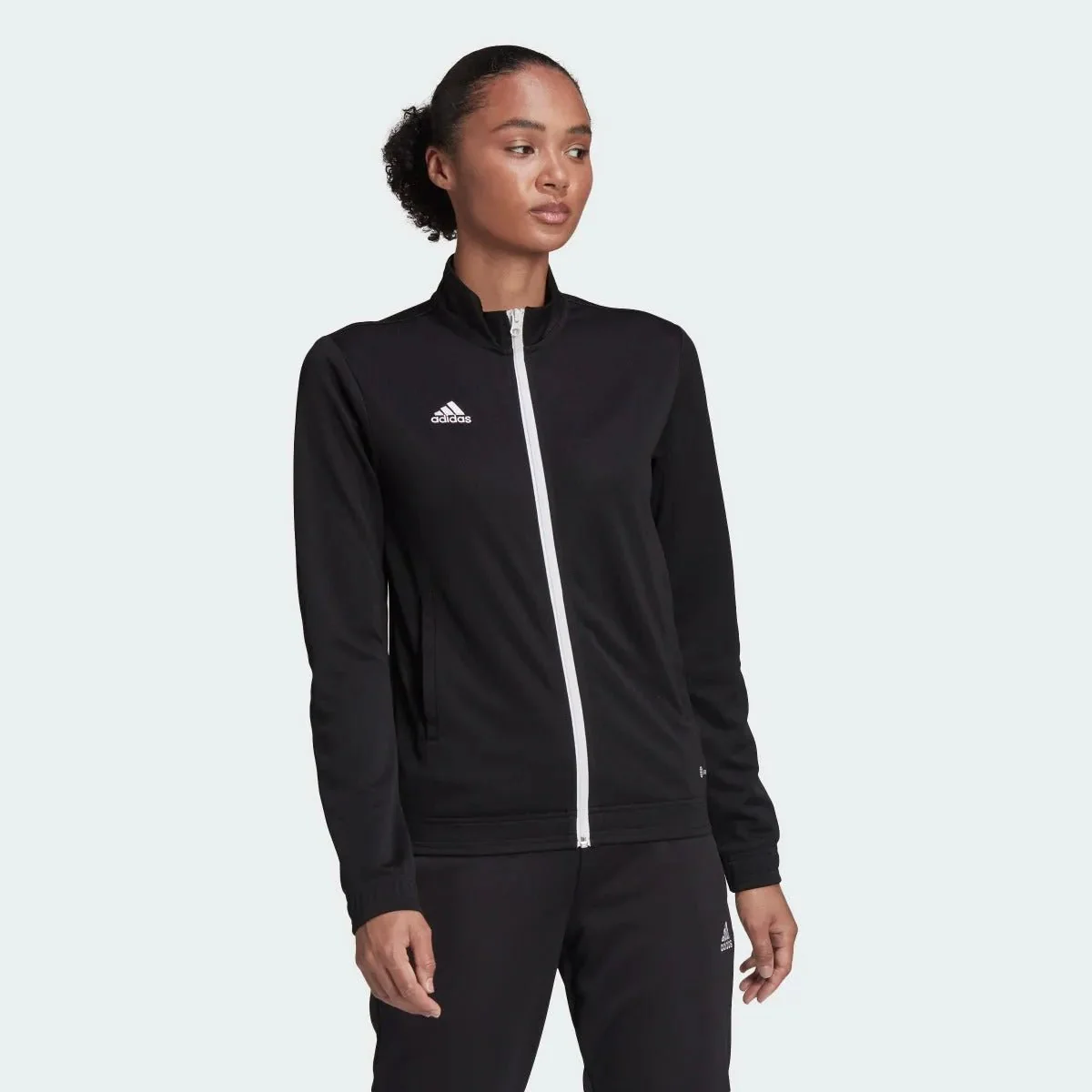 adidas Entrada 22 Women's Track Jacket - Black - Image 3
