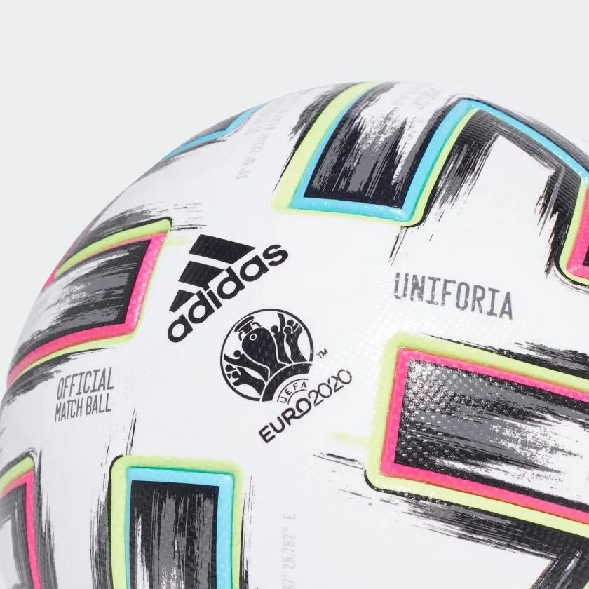 adidas Euro 2020 Uniforia Pro Football - White-Black - Image 3