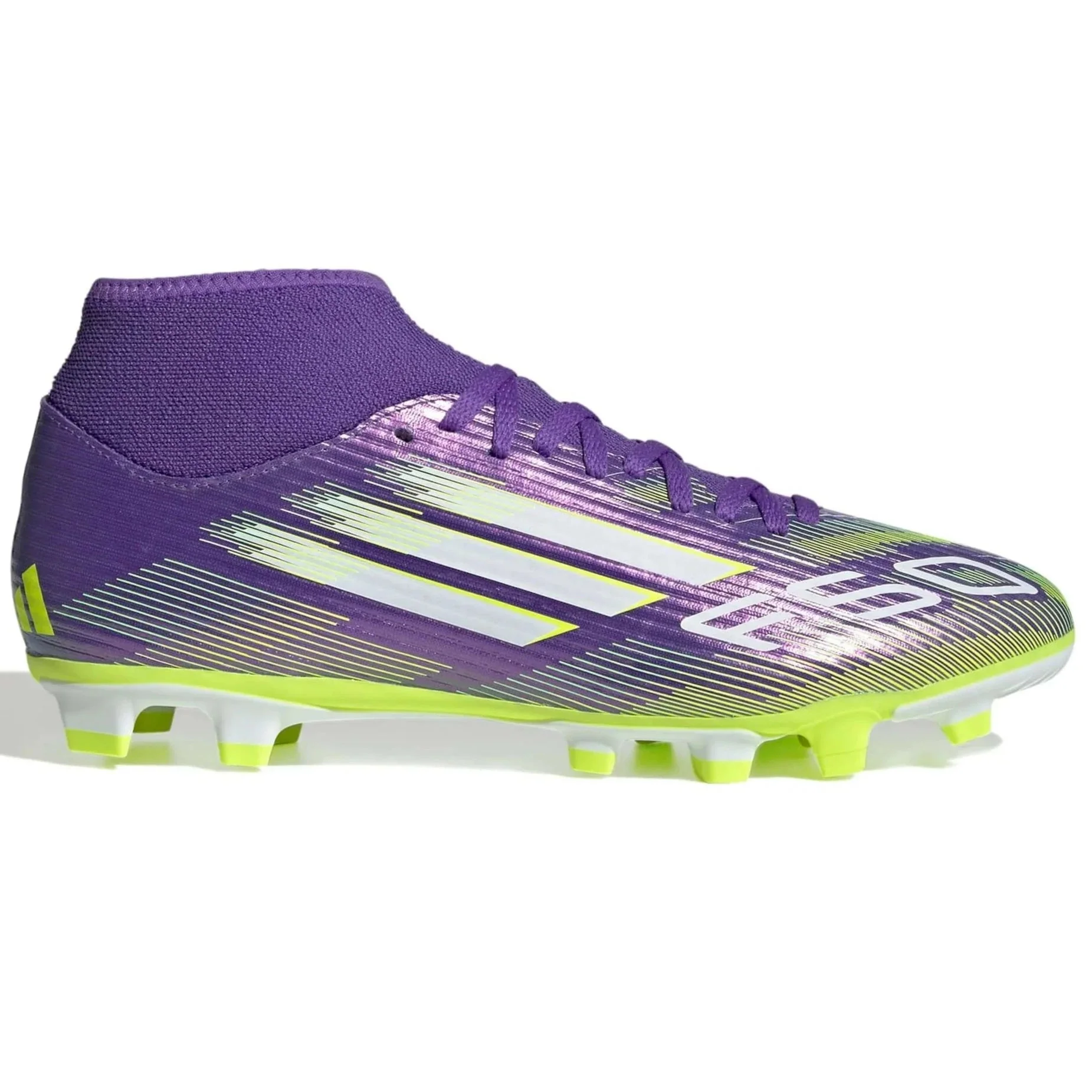 adidas F50 Club Mid Firm/Multi Ground Soccer Cleats - Radiant Blaze Pack
