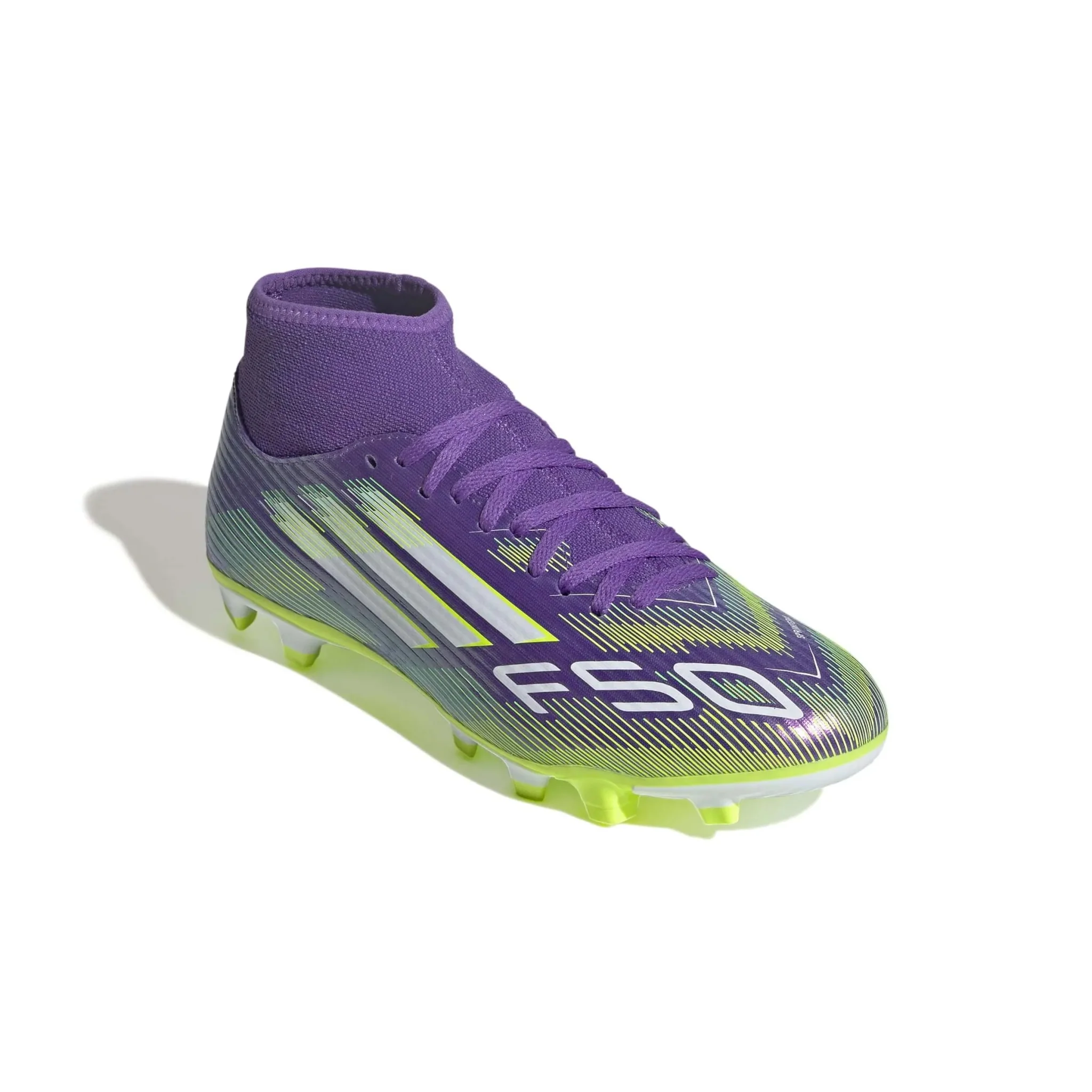 adidas F50 Club Mid Firm/Multi Ground Soccer Cleats - Radiant Blaze Pack - Image 3