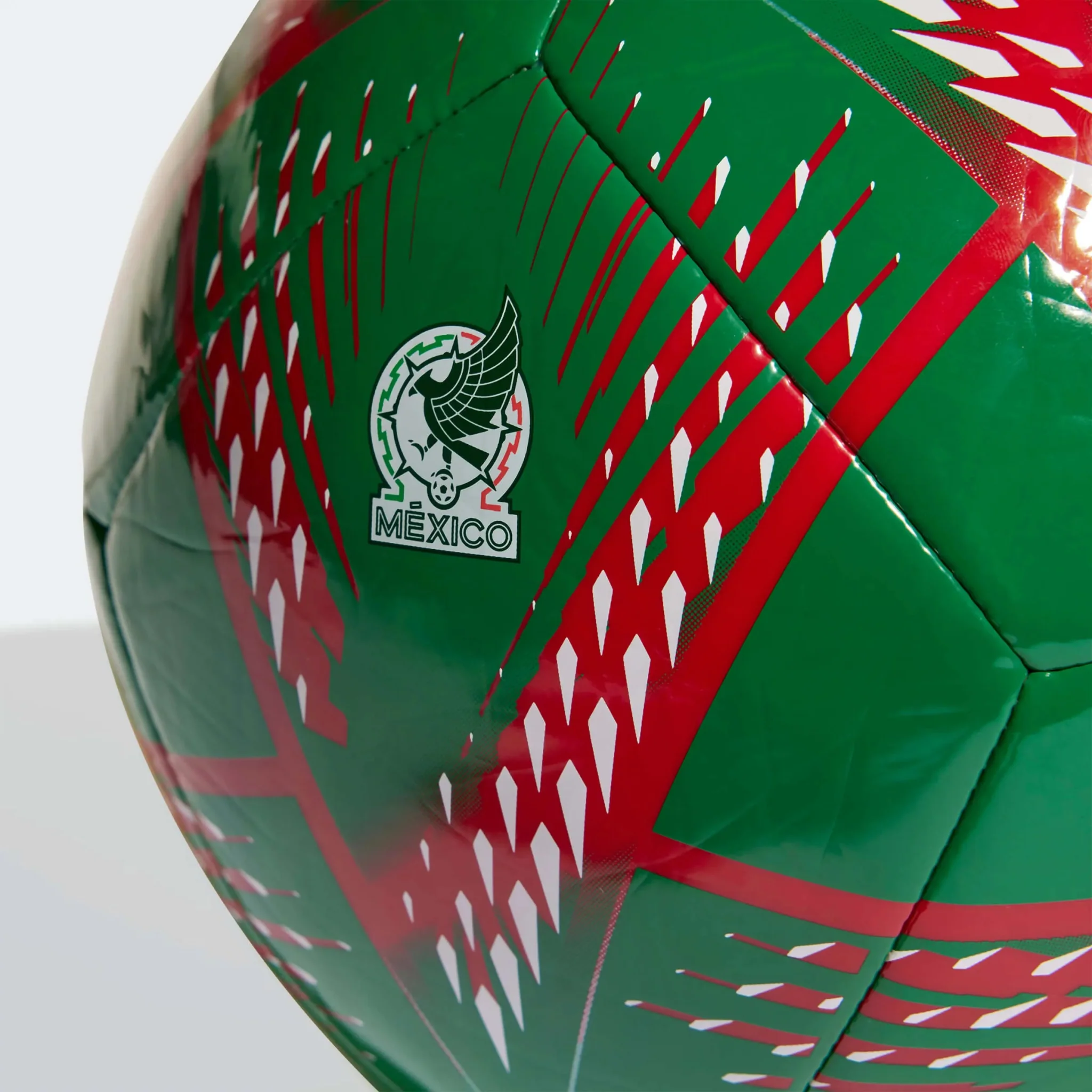adidas FA22 Mexico AL Rihla Club Ball - Green-Red - Image 3