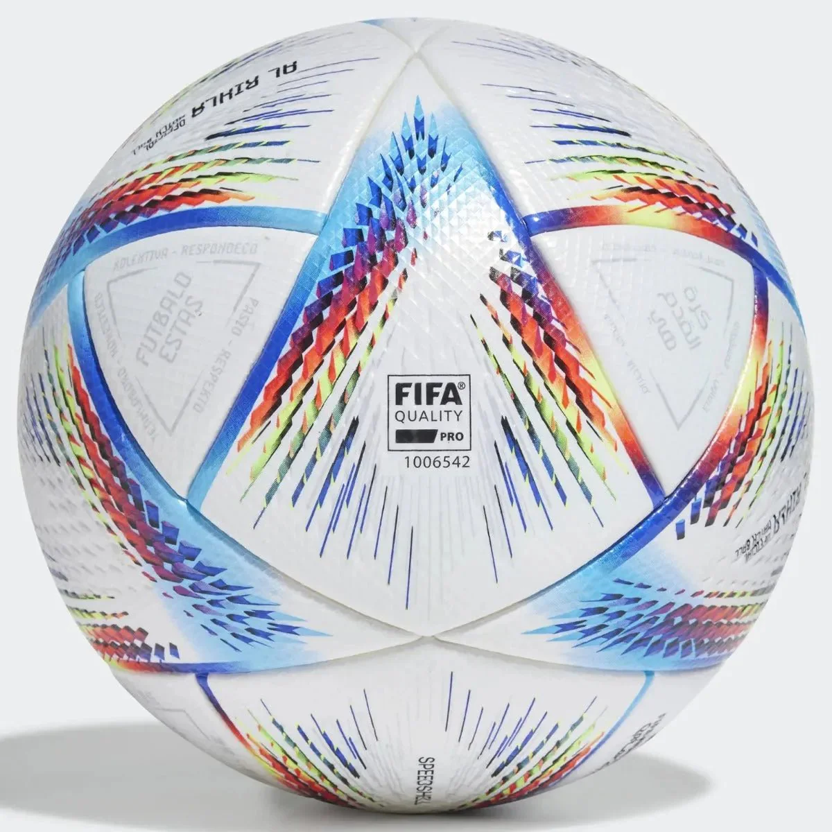 adidas FIFA World Cup 2022 Al Rihla Pro Soccer Ball - White-Pantone - Image 2