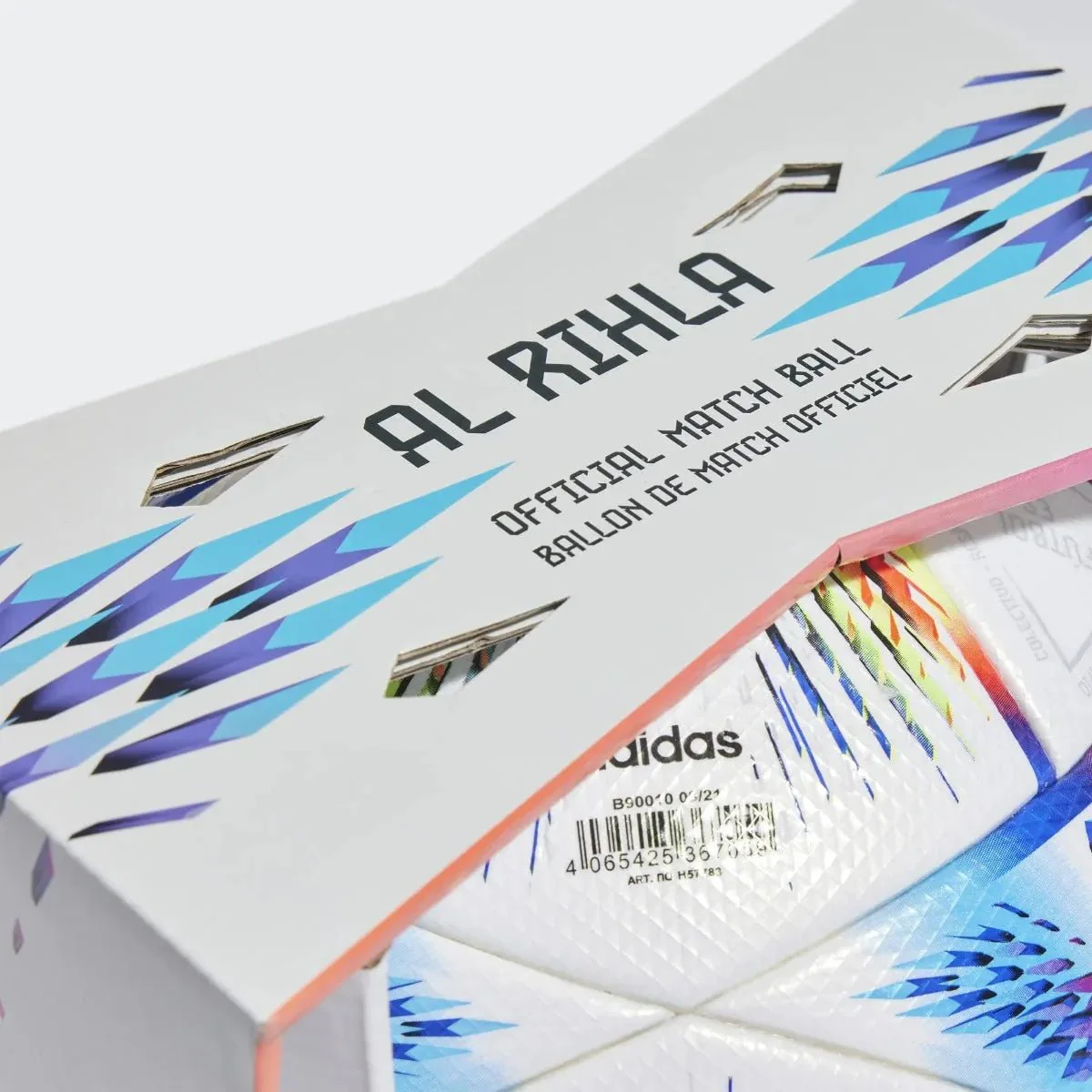 adidas FIFA World Cup 2022 Al Rihla Pro Soccer Ball - White-Pantone - Image 4