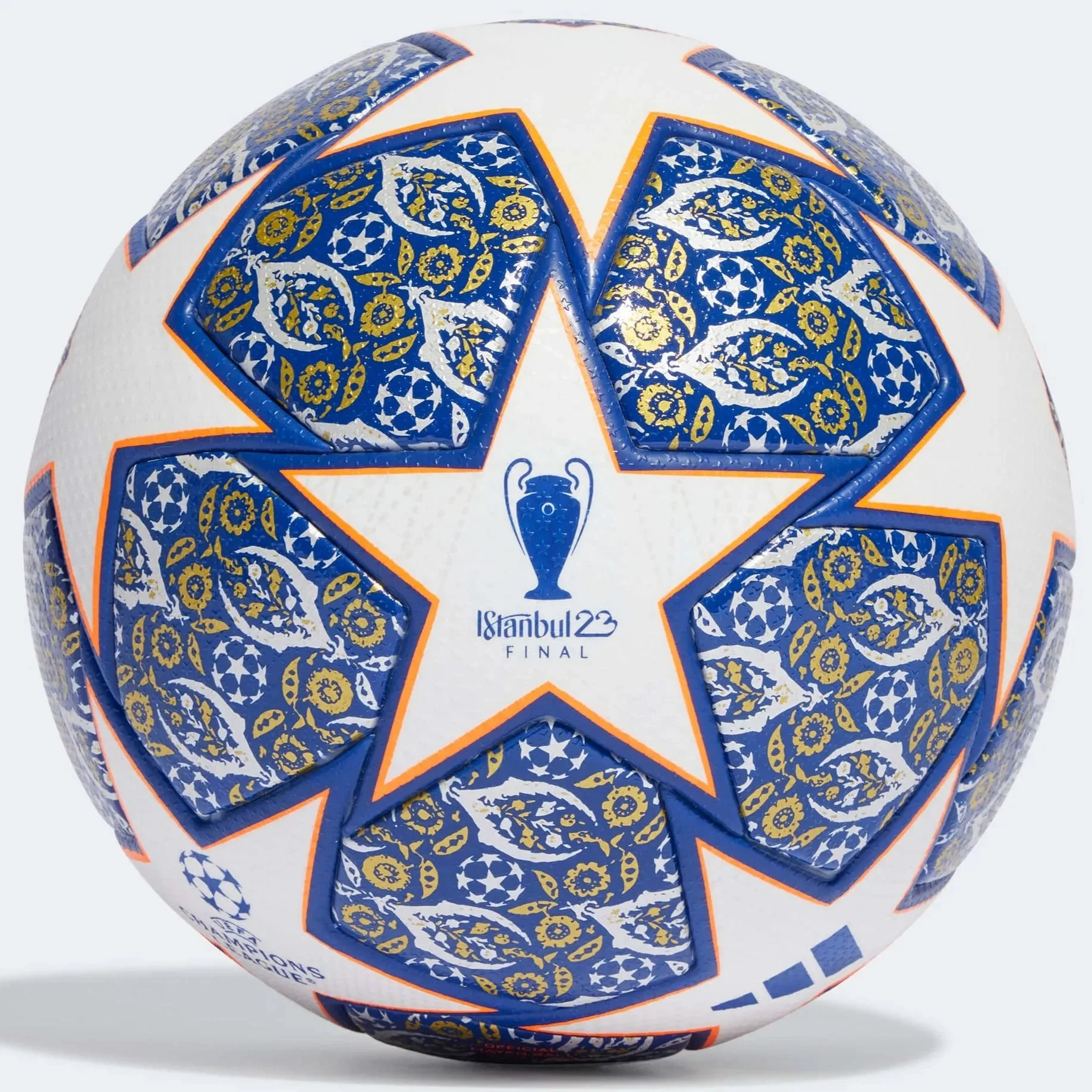 adidas Istanbul Finale 23 Pro Official Match Ball - White-Royal Blue-Solar Orange