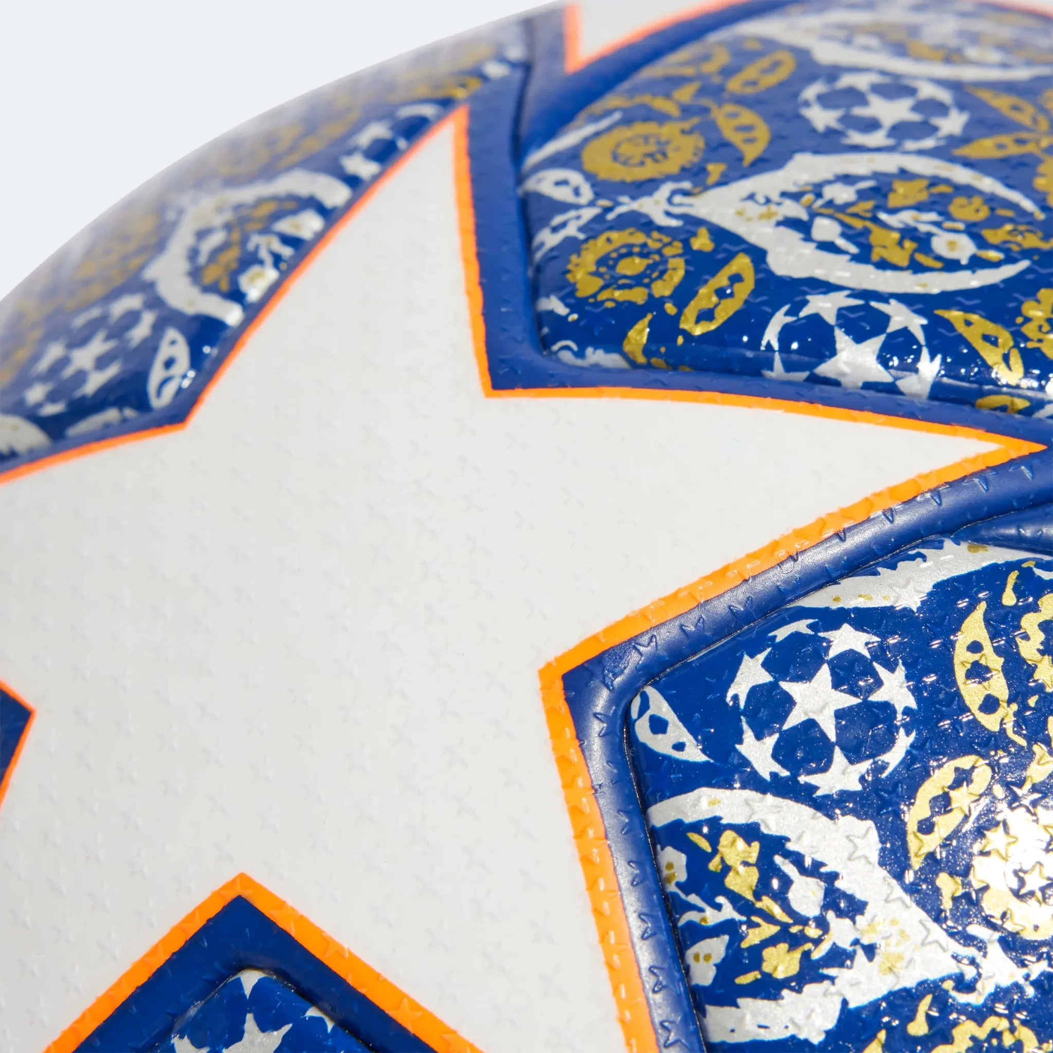 adidas Istanbul Finale 23 Pro Official Match Ball - White-Royal Blue-Solar Orange - Image 3