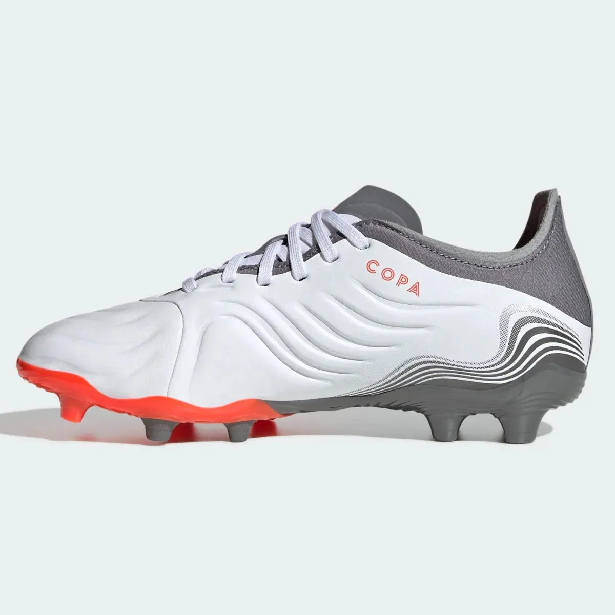 Adidas JR Copa Sense .1 FG - White-Grey-Solar Red - Image 2