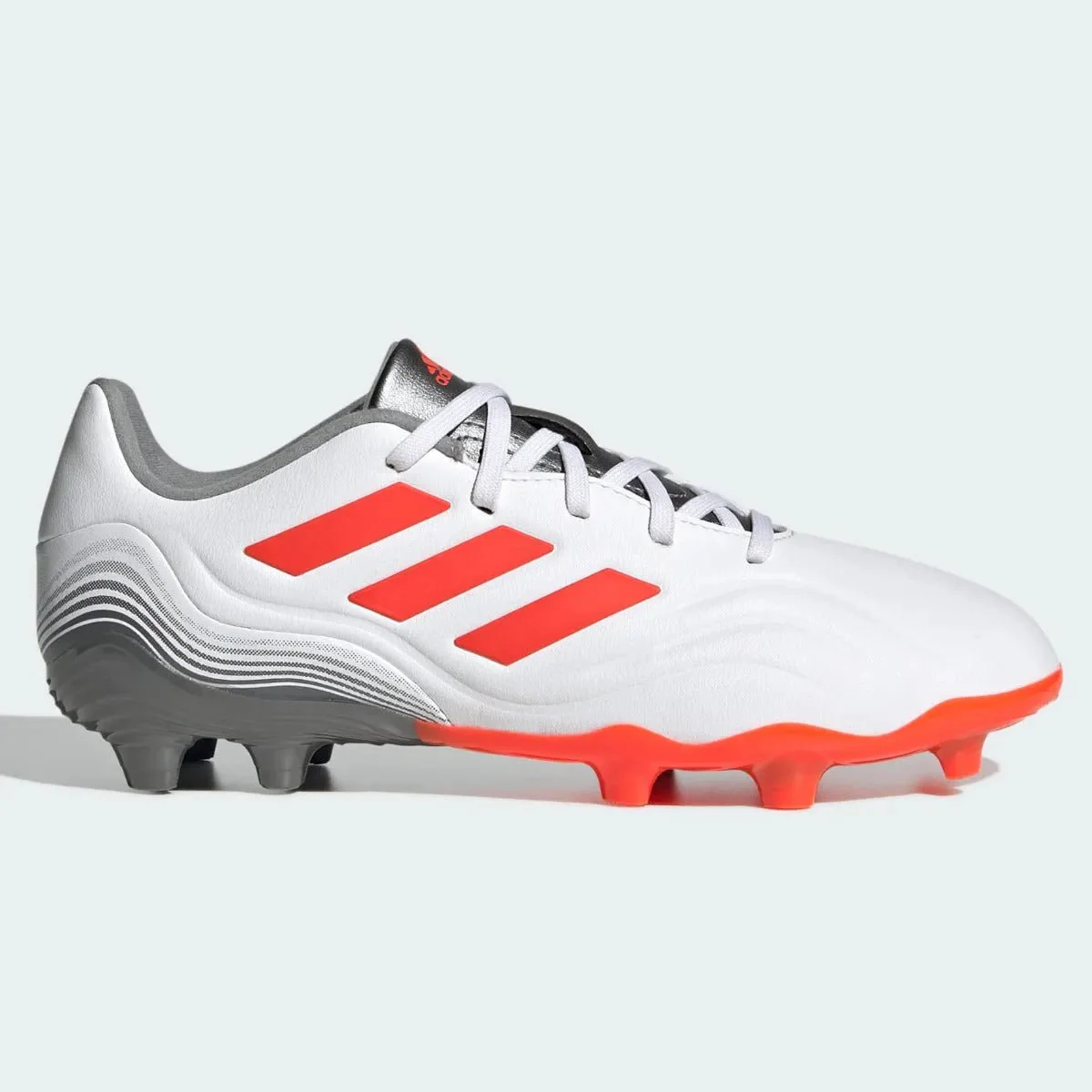 Adidas Junior Copa Sense .3 FG - White-Grey-Solar Red