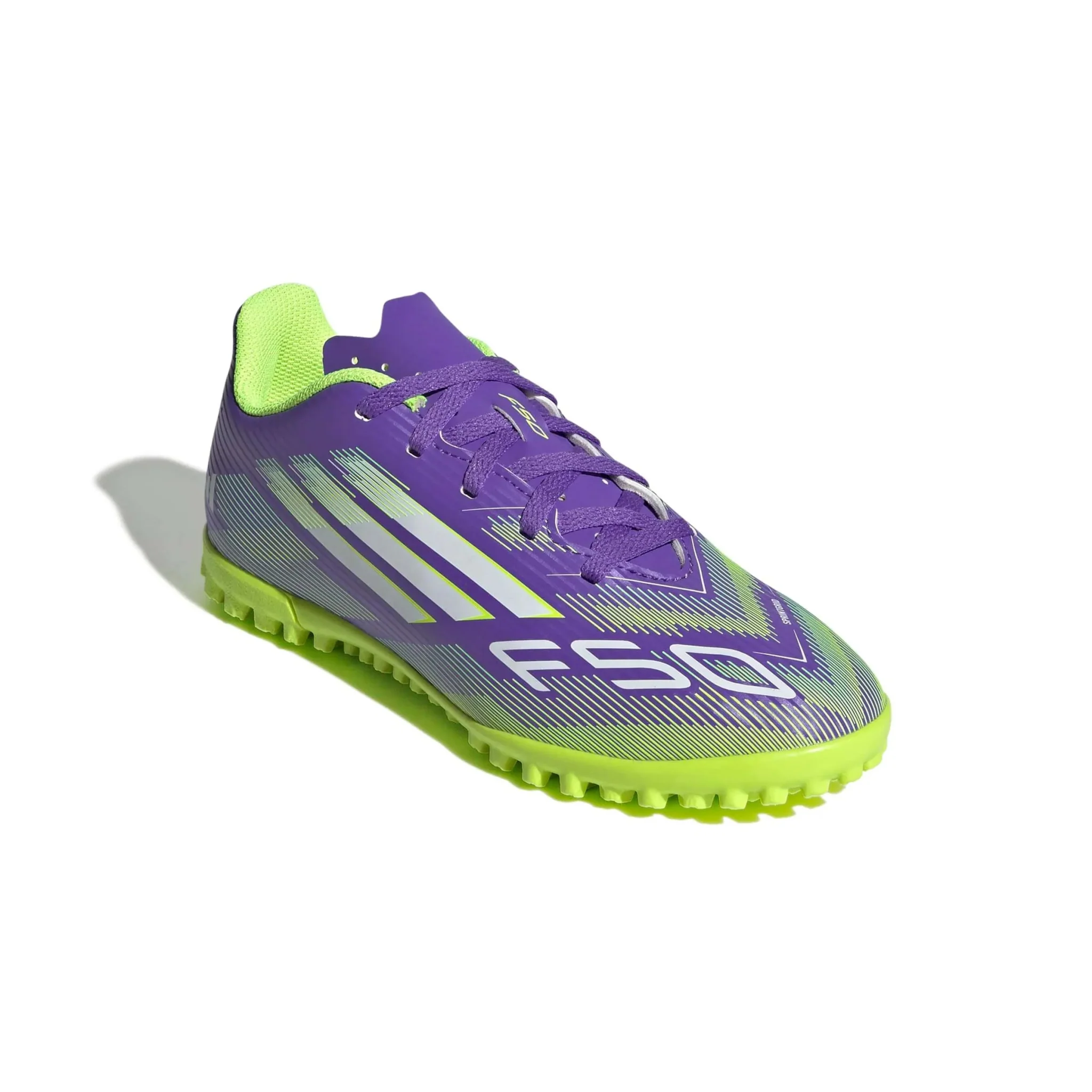 adidas Junior F50 Club Turf Soccer Shoes - Radiant Blaze Pack (FA25) - Image 3