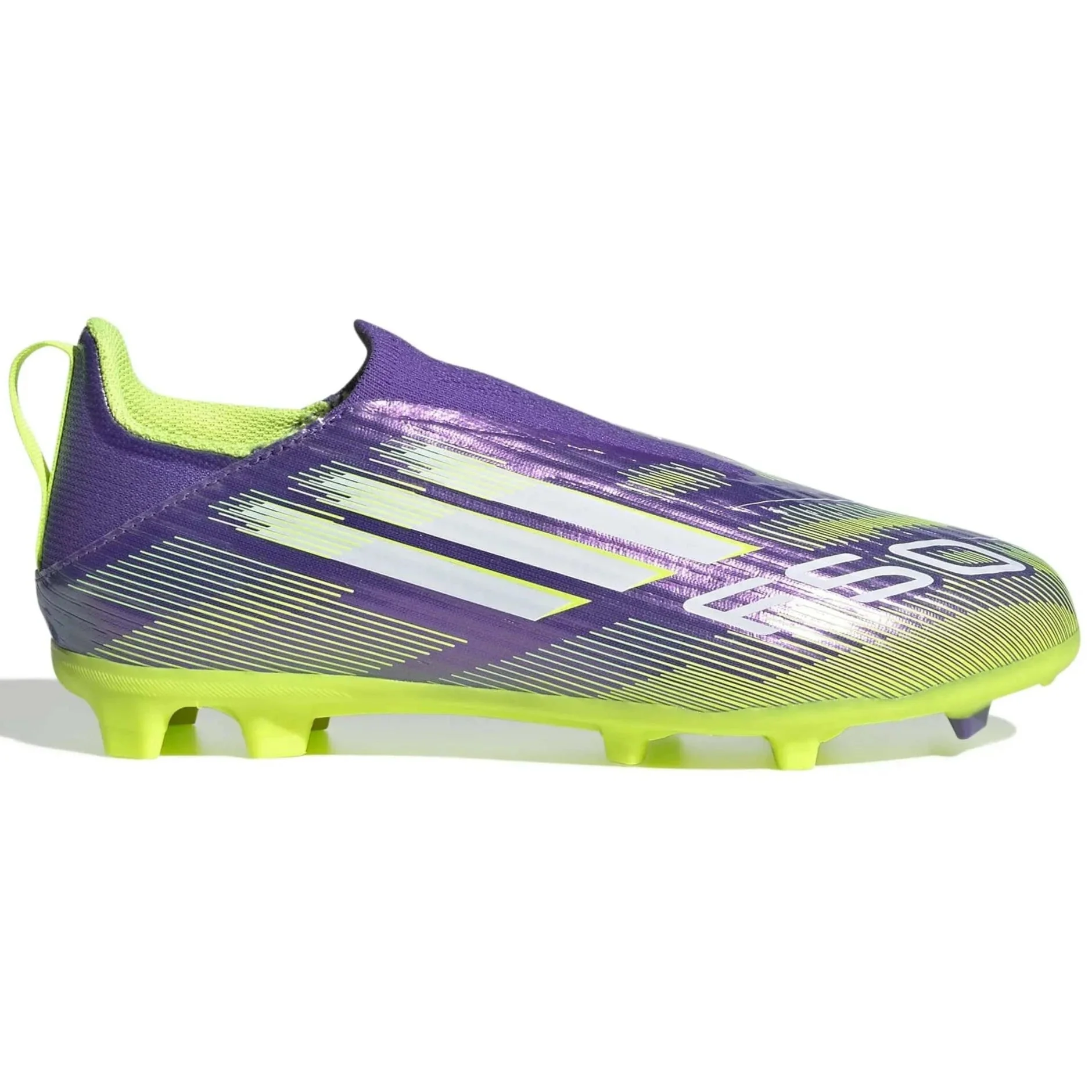 adidas Junior F50 League Laceless Firm/Multi Ground Soccer Cleats - Radiant Blaze Pack (FA25)