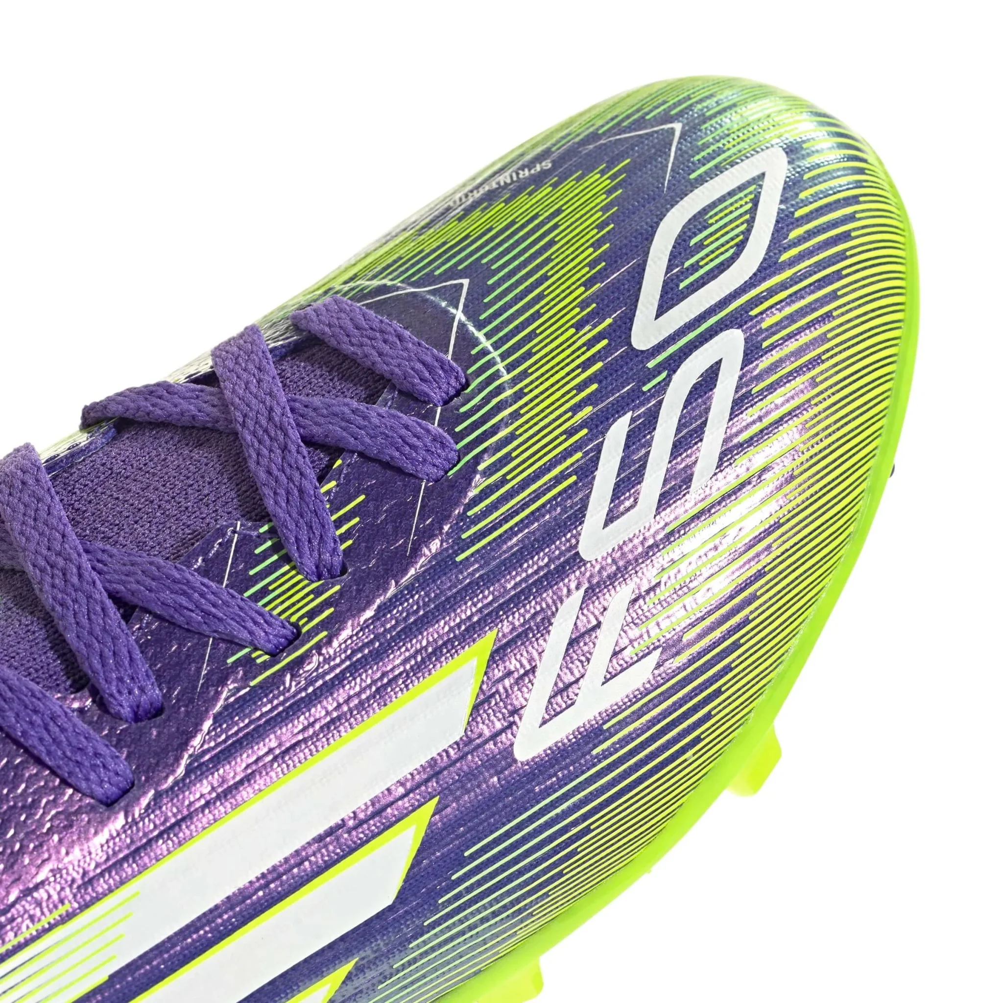 adidas Junior F50 League Mid Firm/Multi Ground Soccer Cleats - Radiant Blaze Pack (FA25) - Image 7