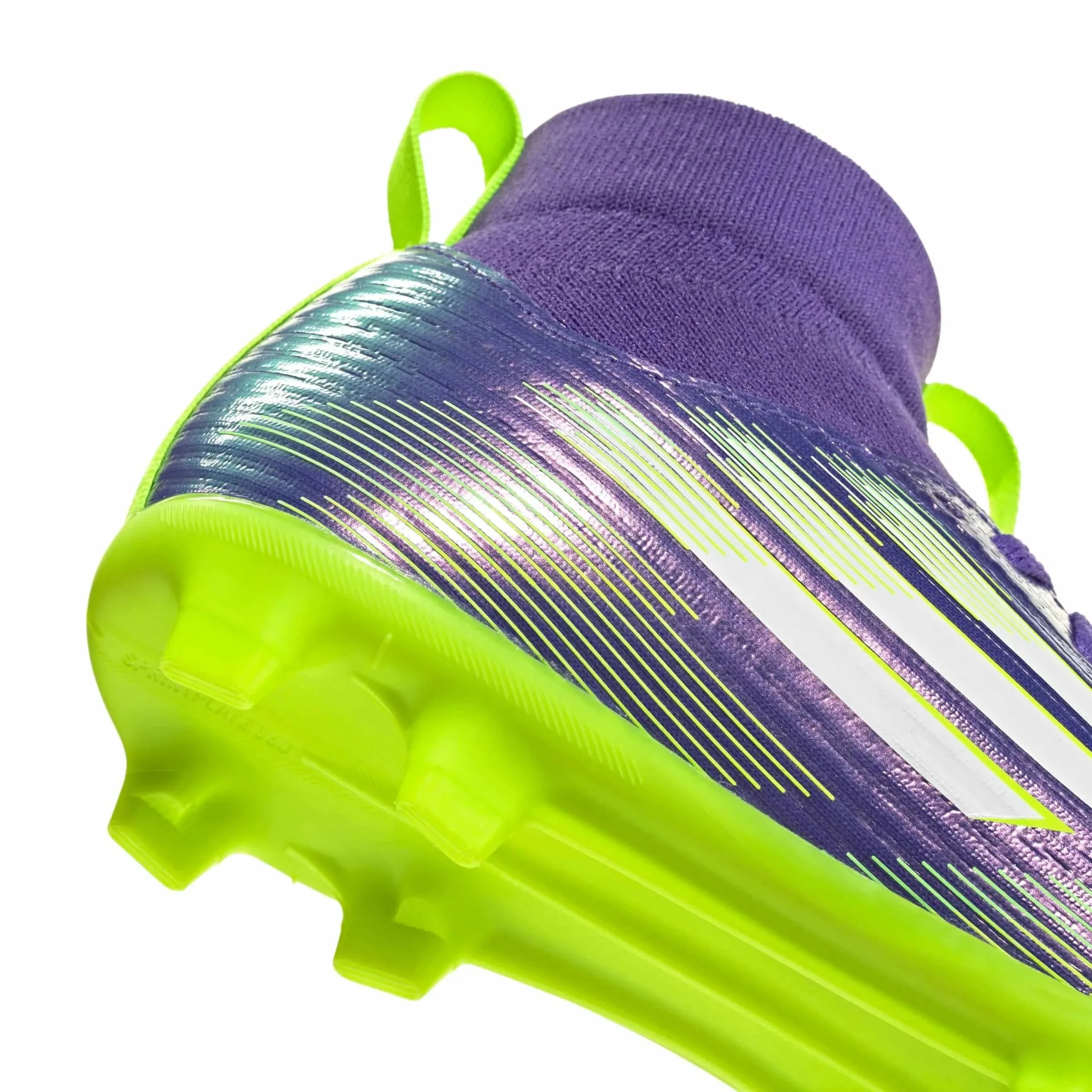 adidas Junior F50 League Mid Firm/Multi Ground Soccer Cleats - Radiant Blaze Pack (FA25) - Image 8