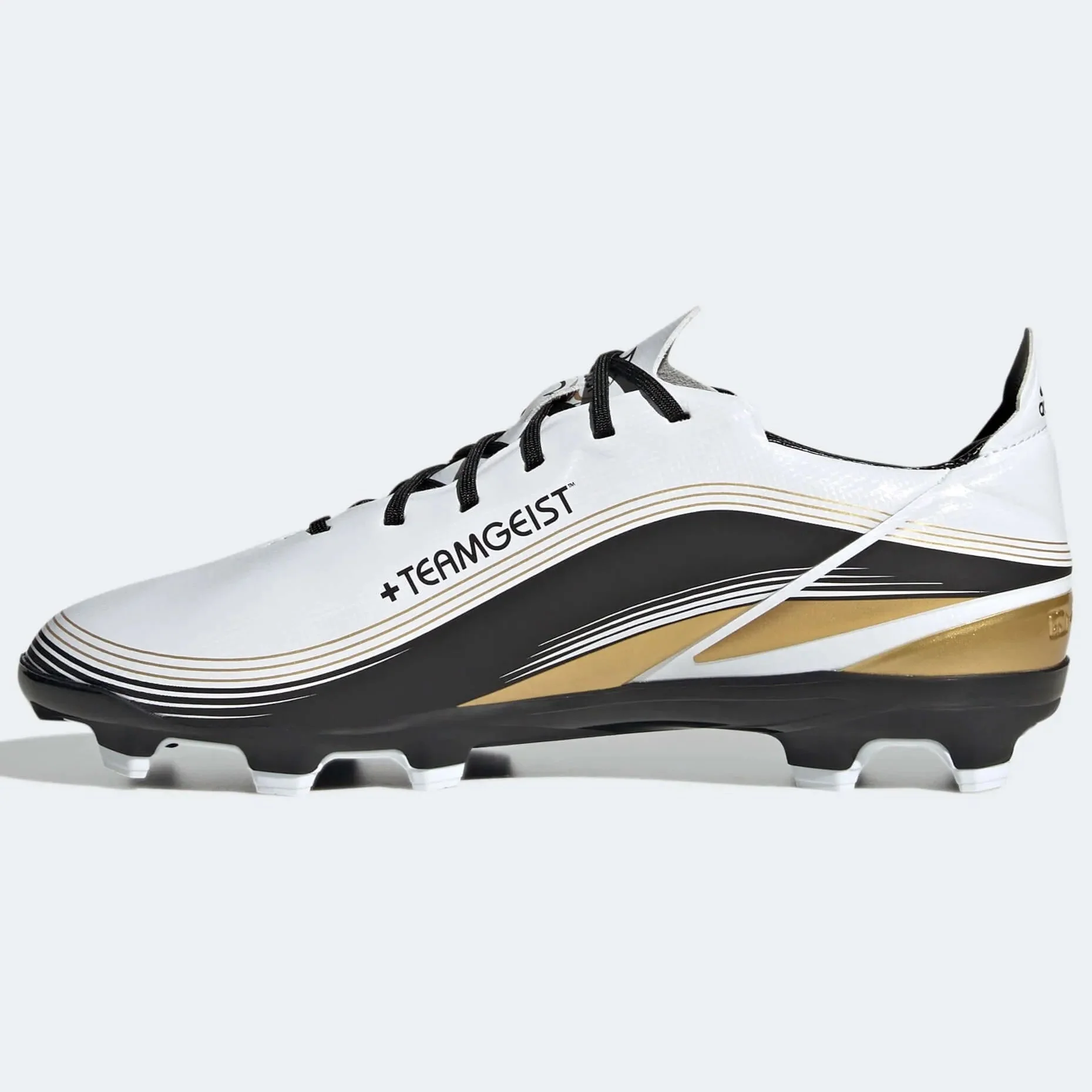 adidas Junior Gamemode FG J - White-Gold-Black - Image 2