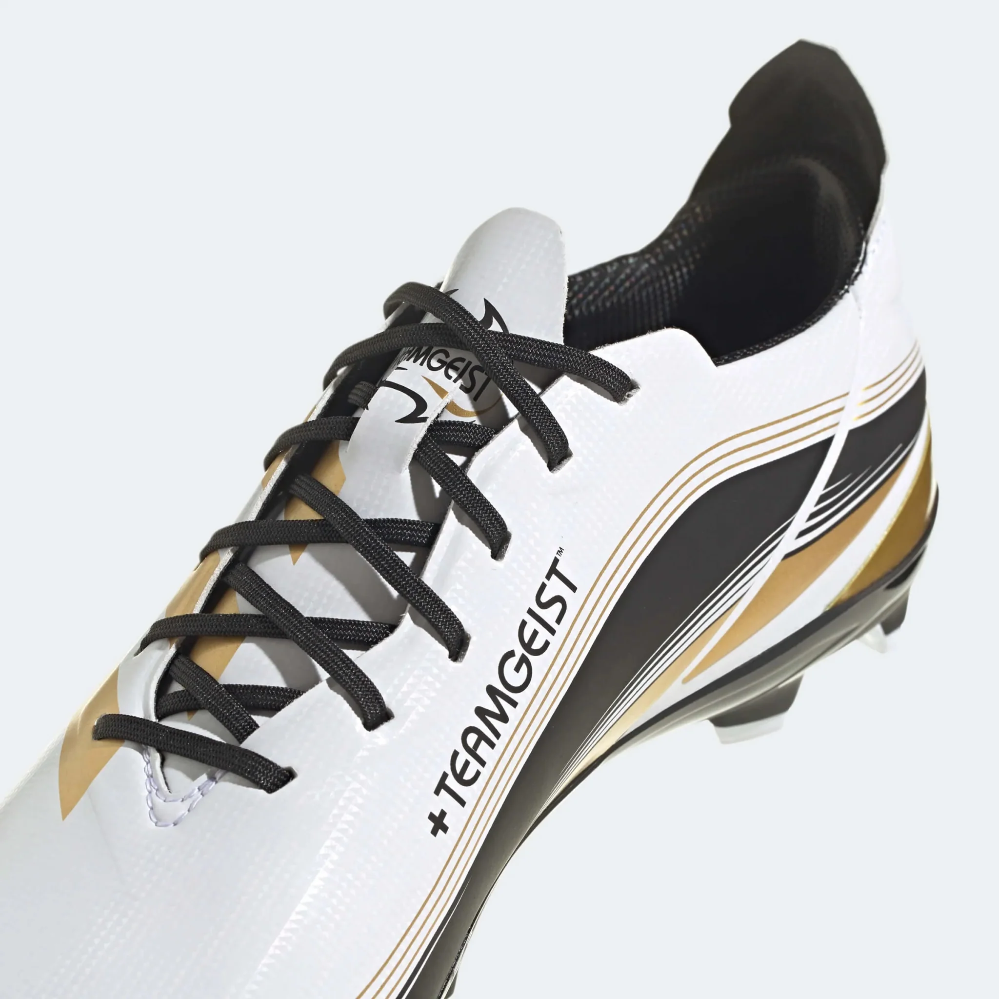 adidas Junior Gamemode FG J - White-Gold-Black - Image 7