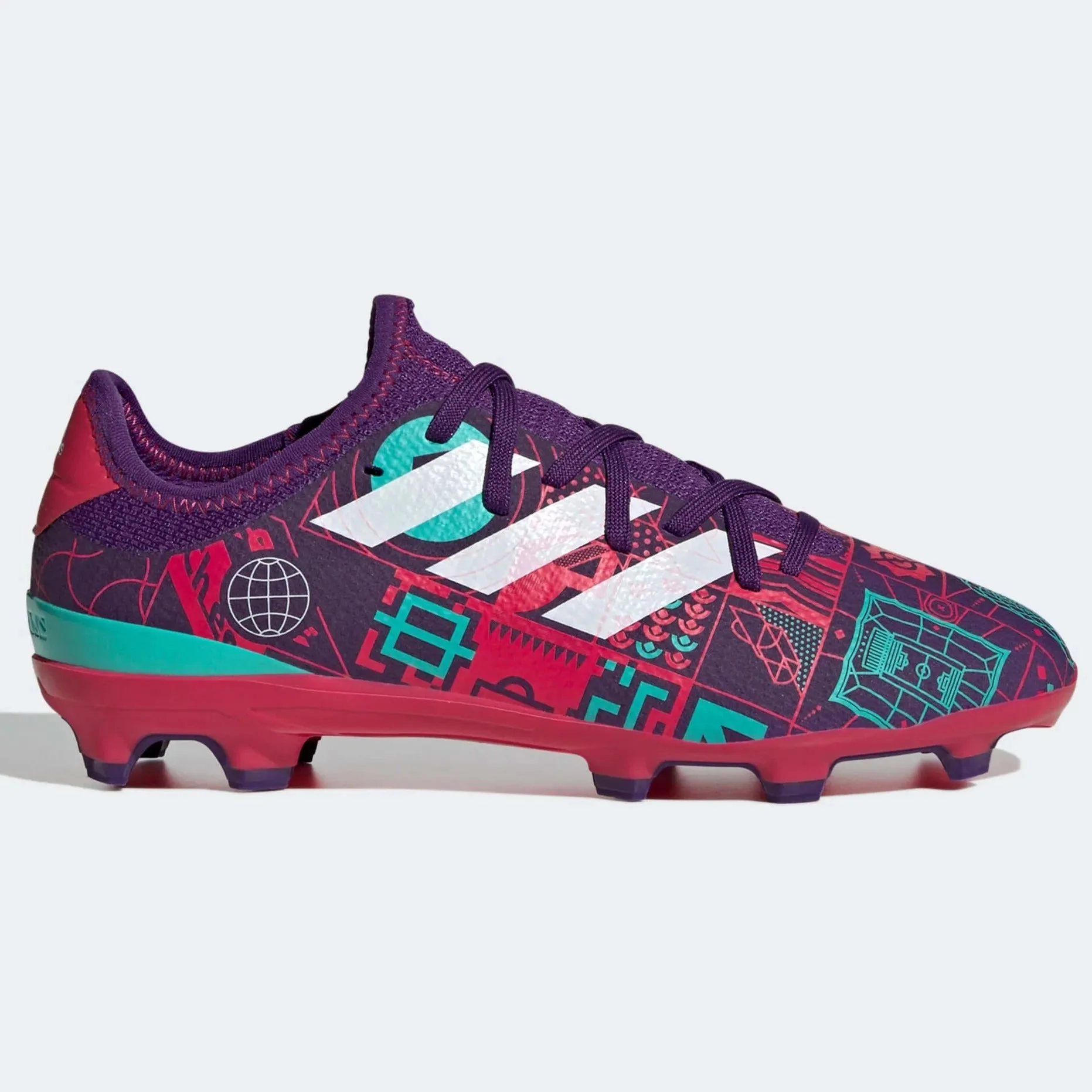 adidas Junior Gamemode Knit FG - Purple-Ruby Red